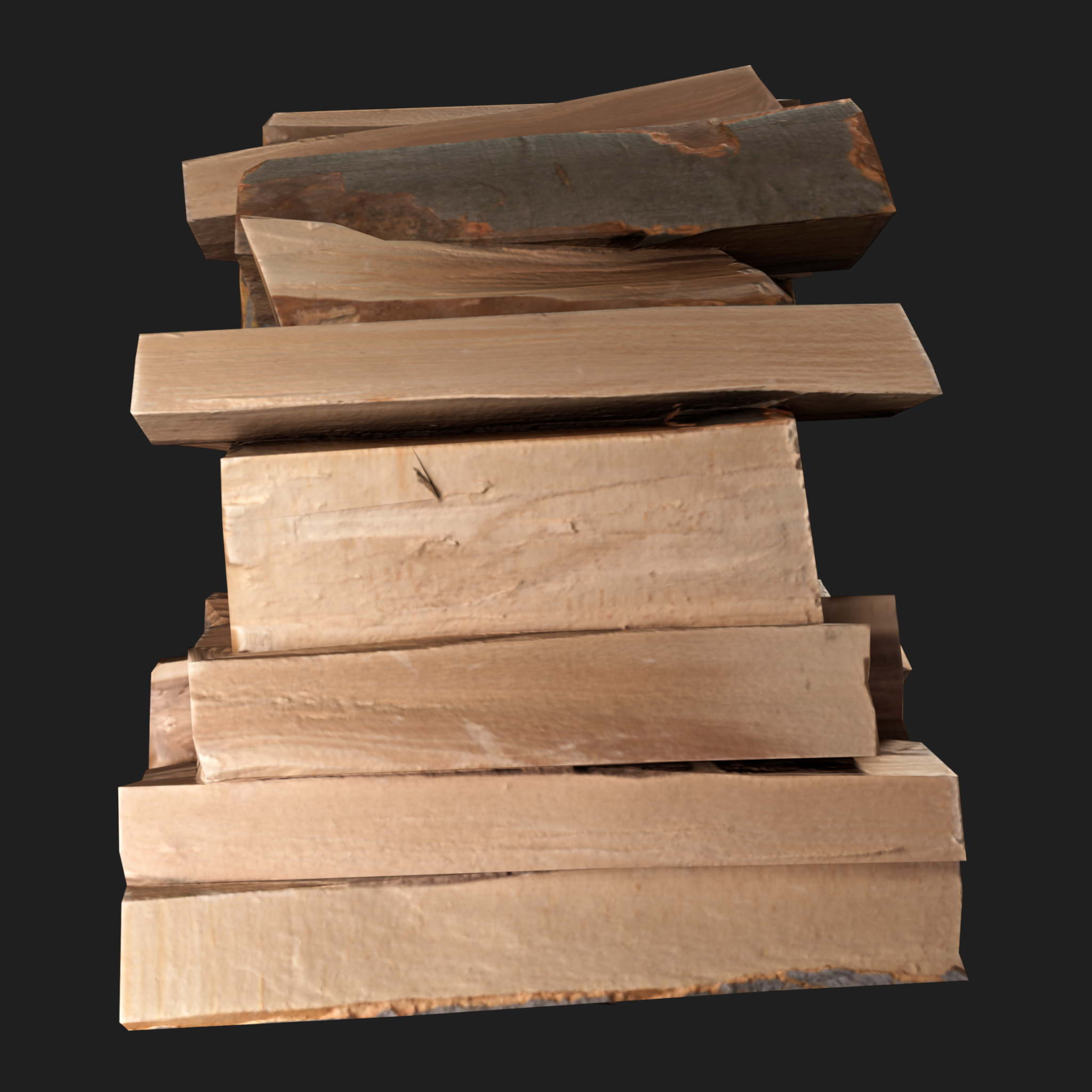 3D Stack of Firewood 1
