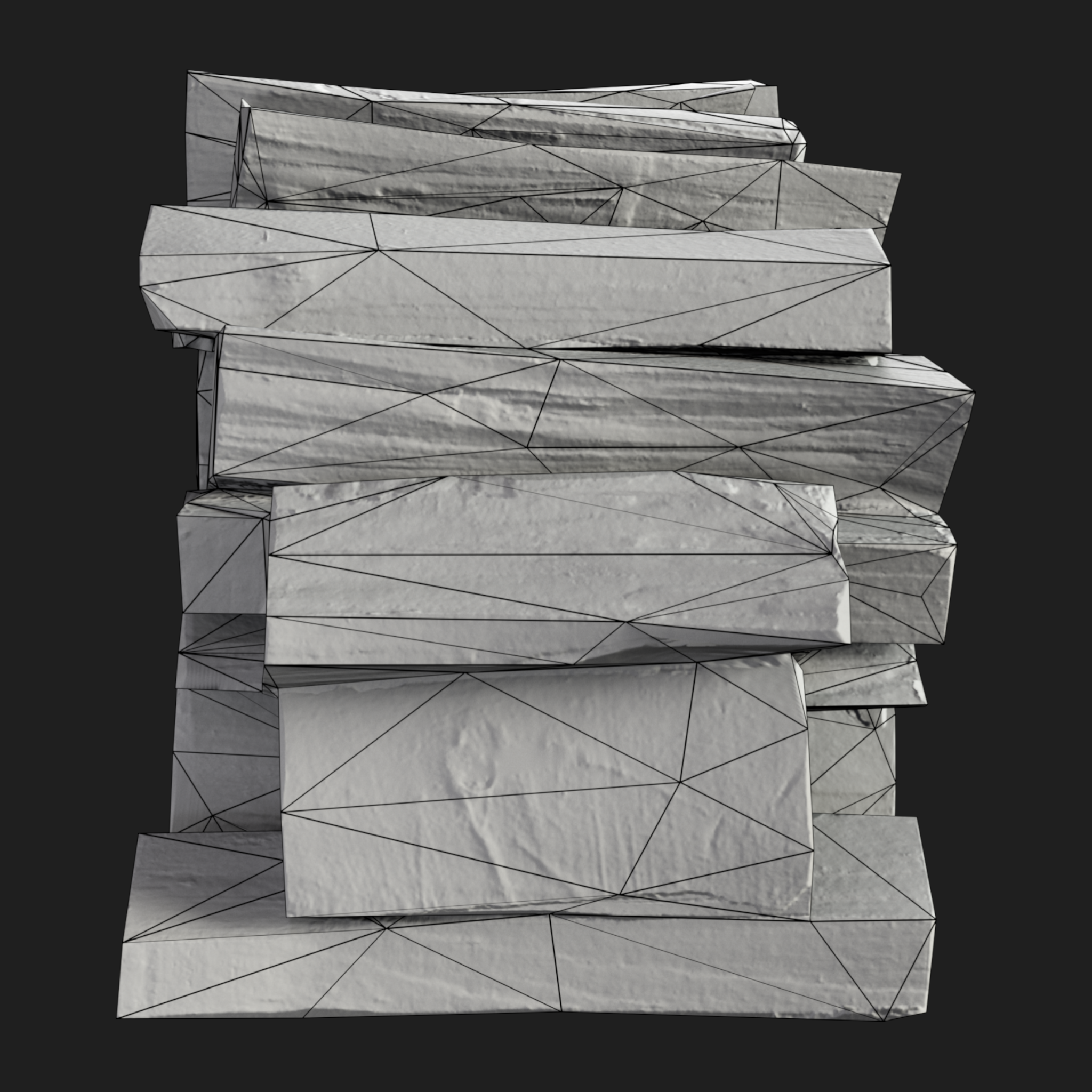 3D Stack of Firewood 1