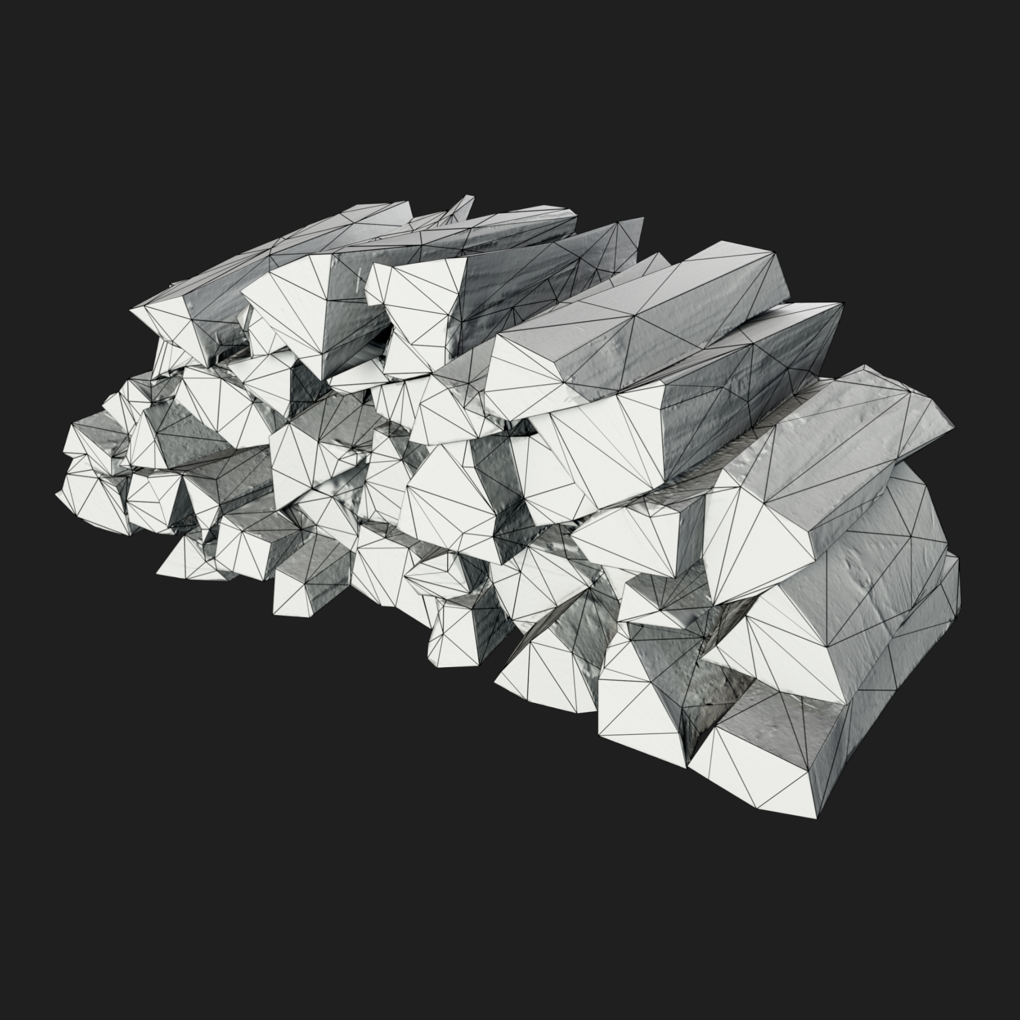 3D Stack of Firewood 1