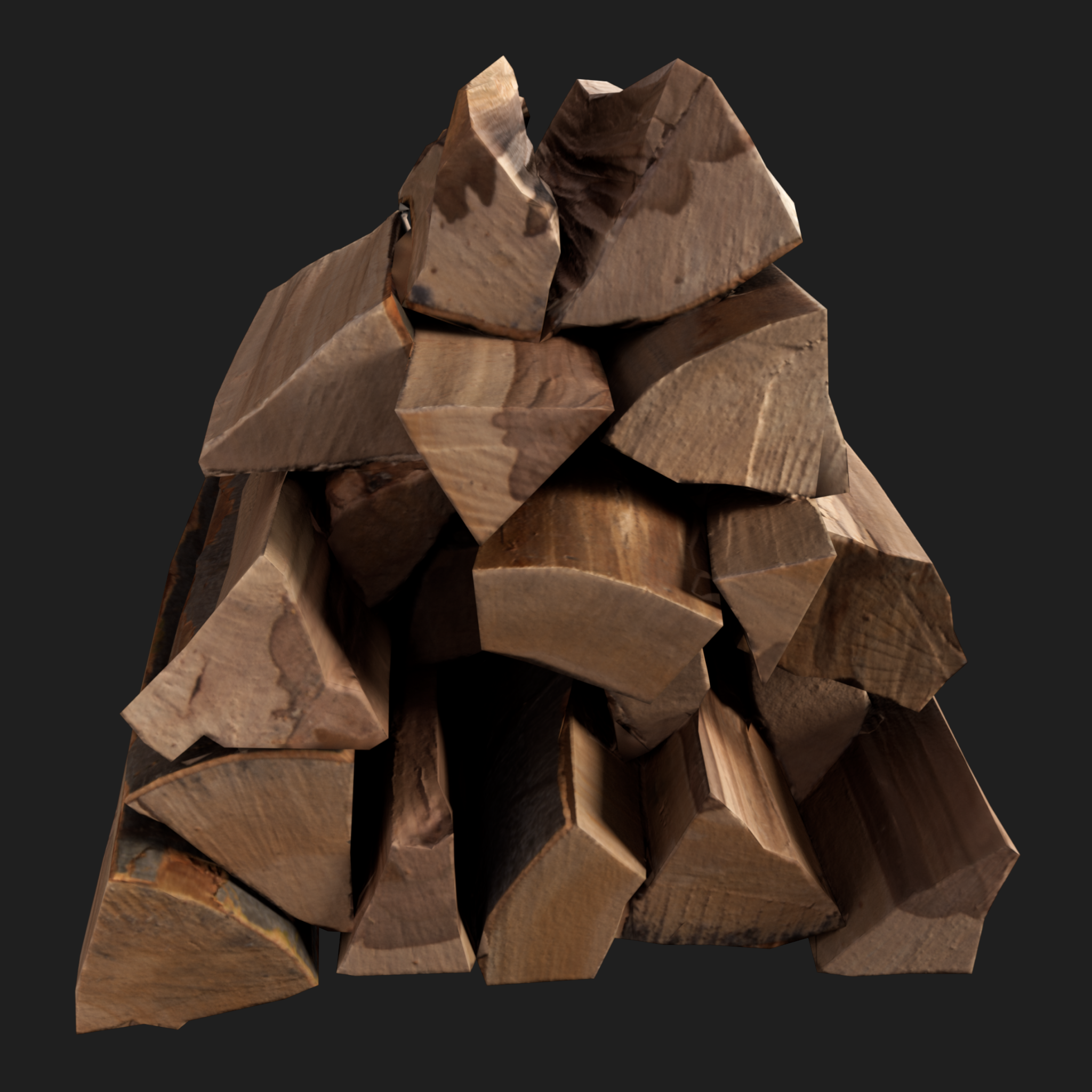 3D Heap Of Wood