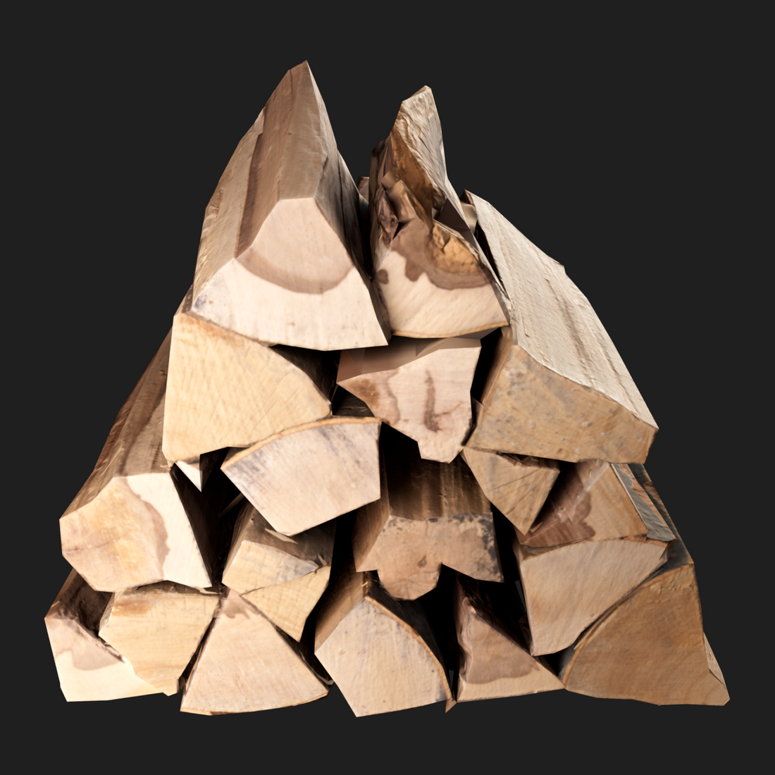 3D Heap Of Wood