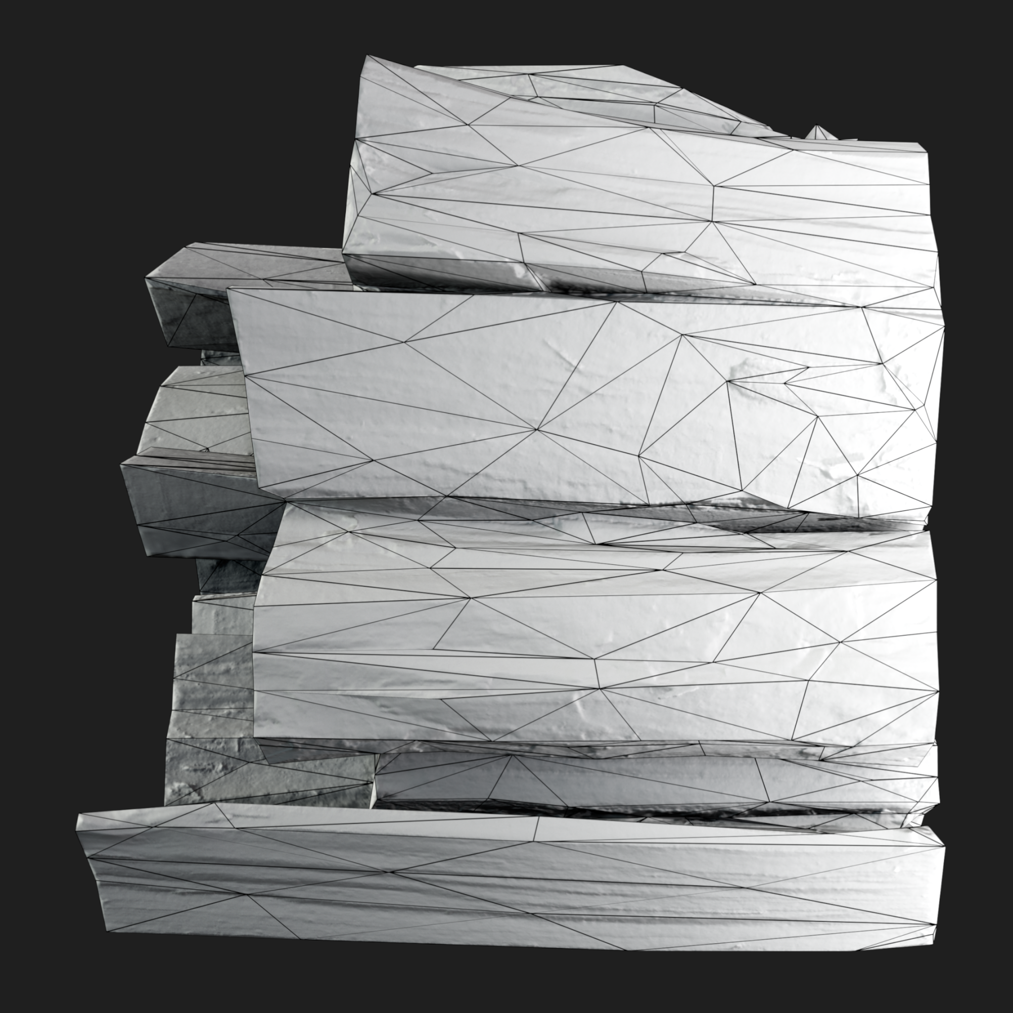 3D Heap Of Wood