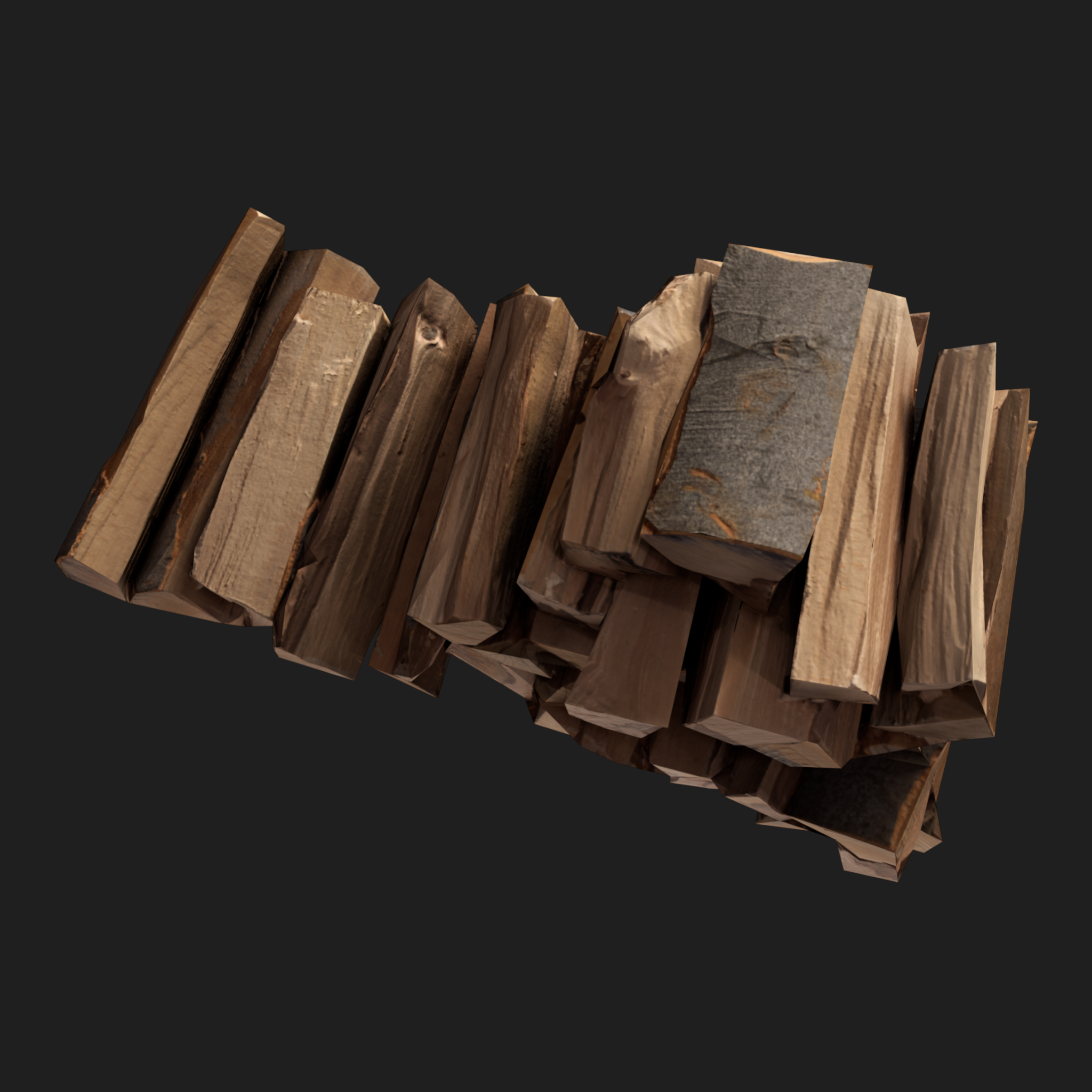 3D Stack of Firewood 2