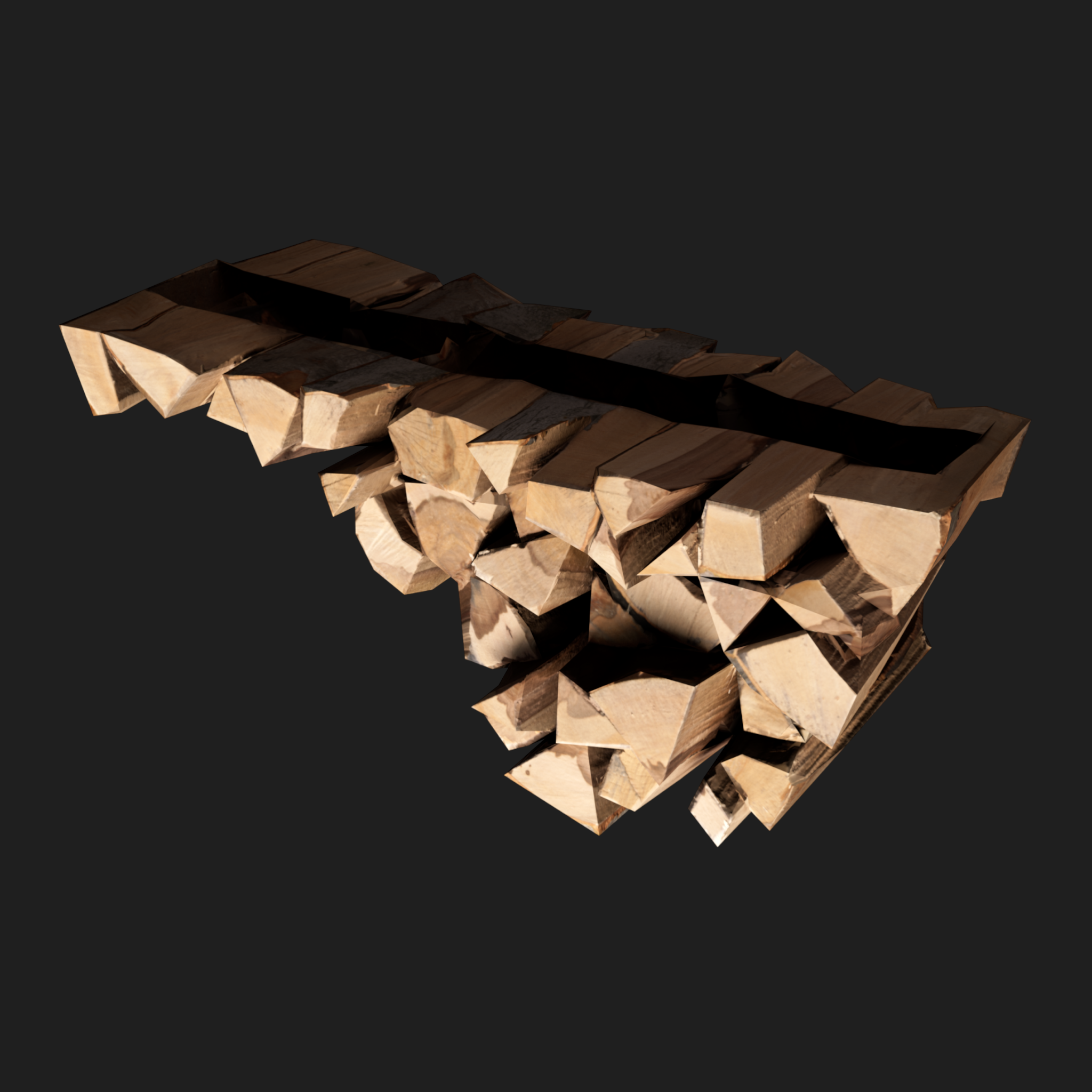 3D Stack of Firewood 2