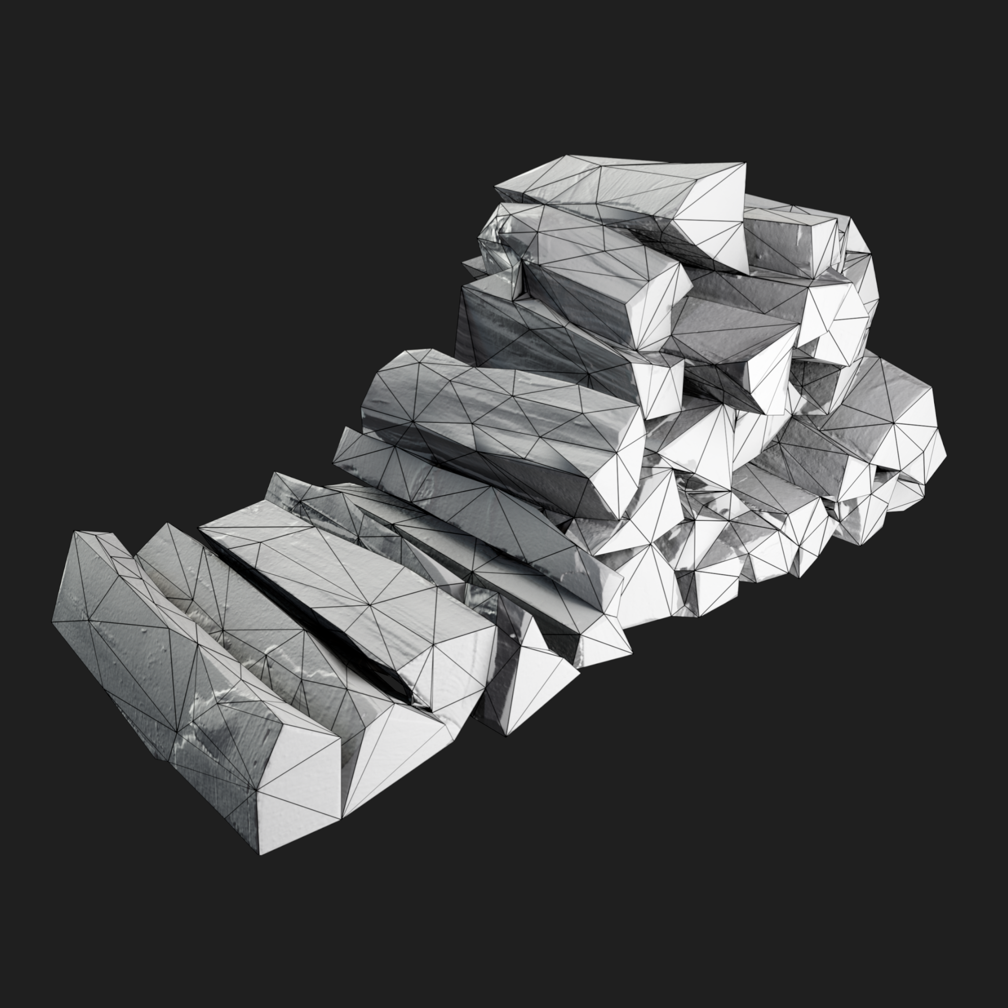 3D Stack of Firewood 2