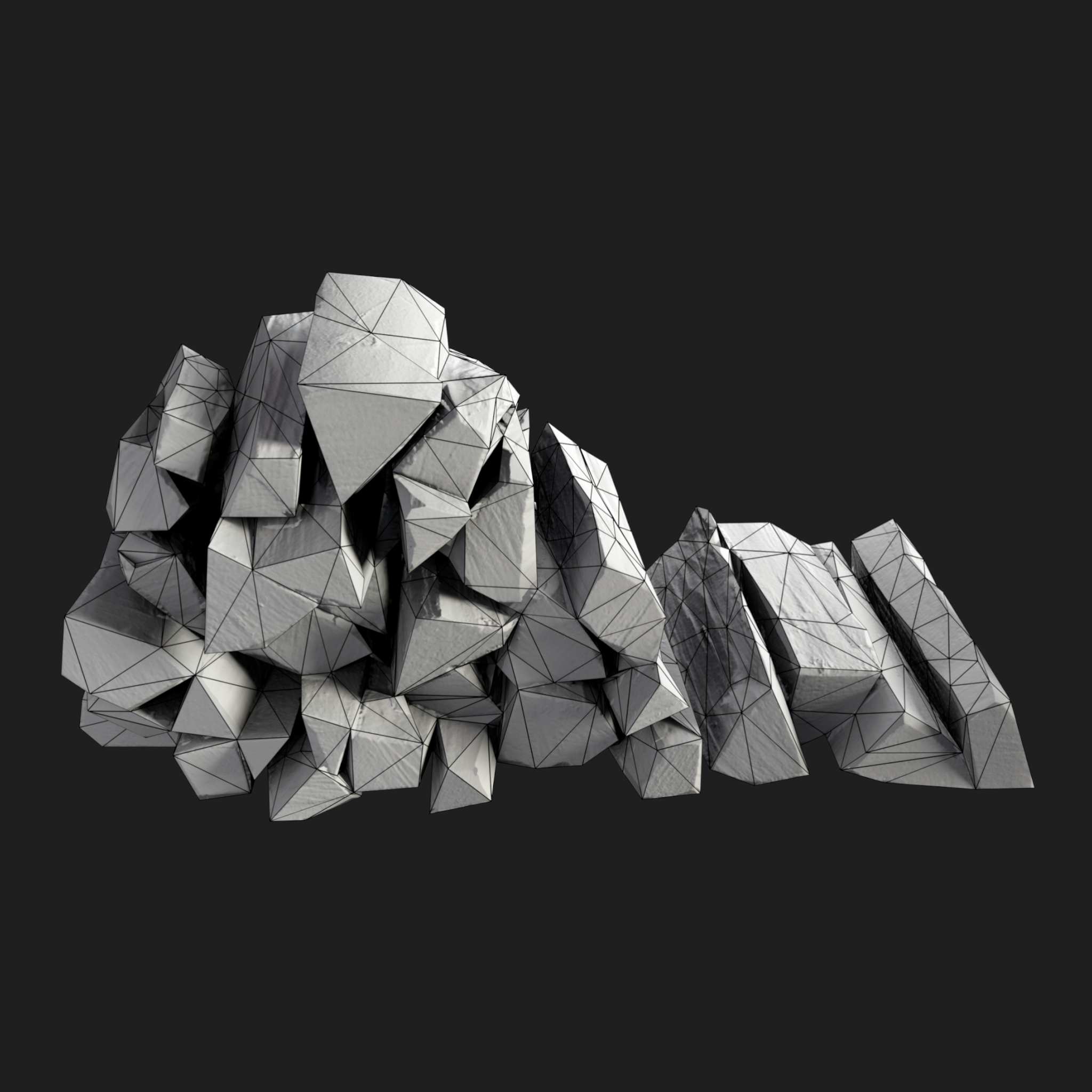 3D Stack of Firewood 2
