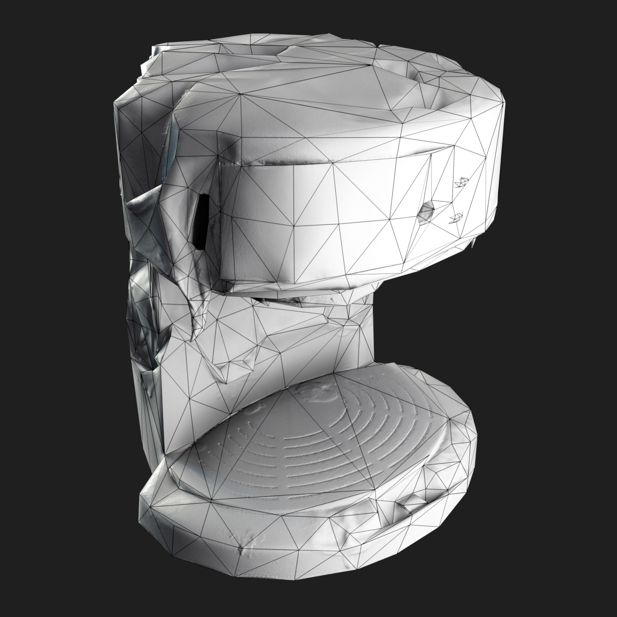 3D Coffee Machine Burned
