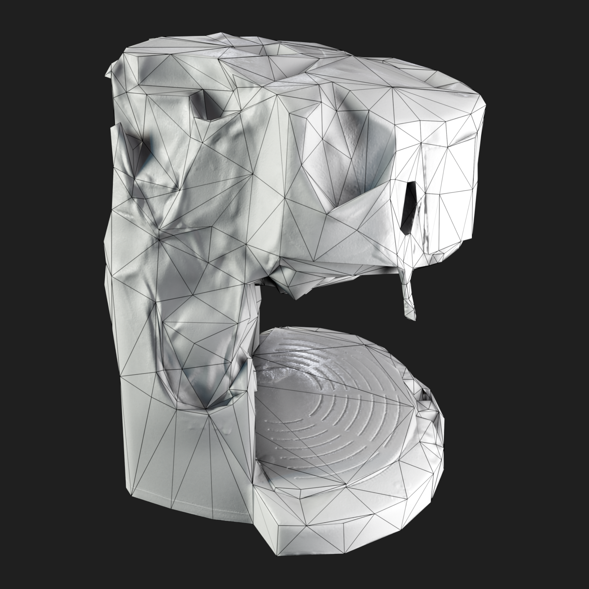 3D Coffee Machine Burned