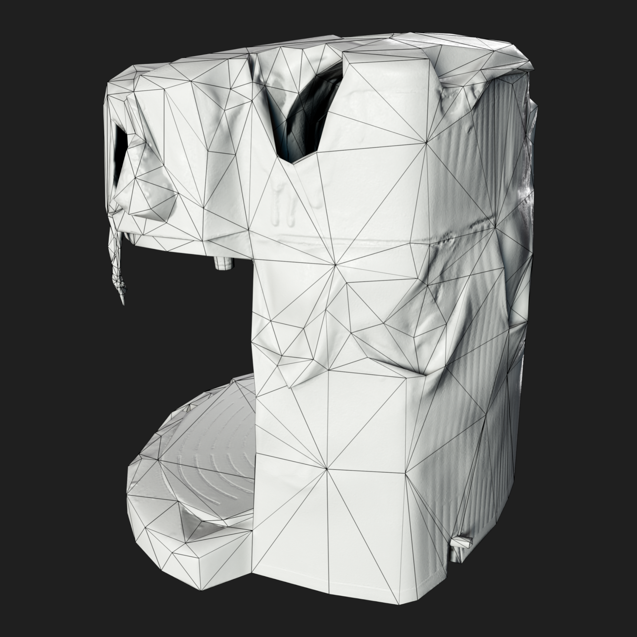 3D Coffee Machine Burned