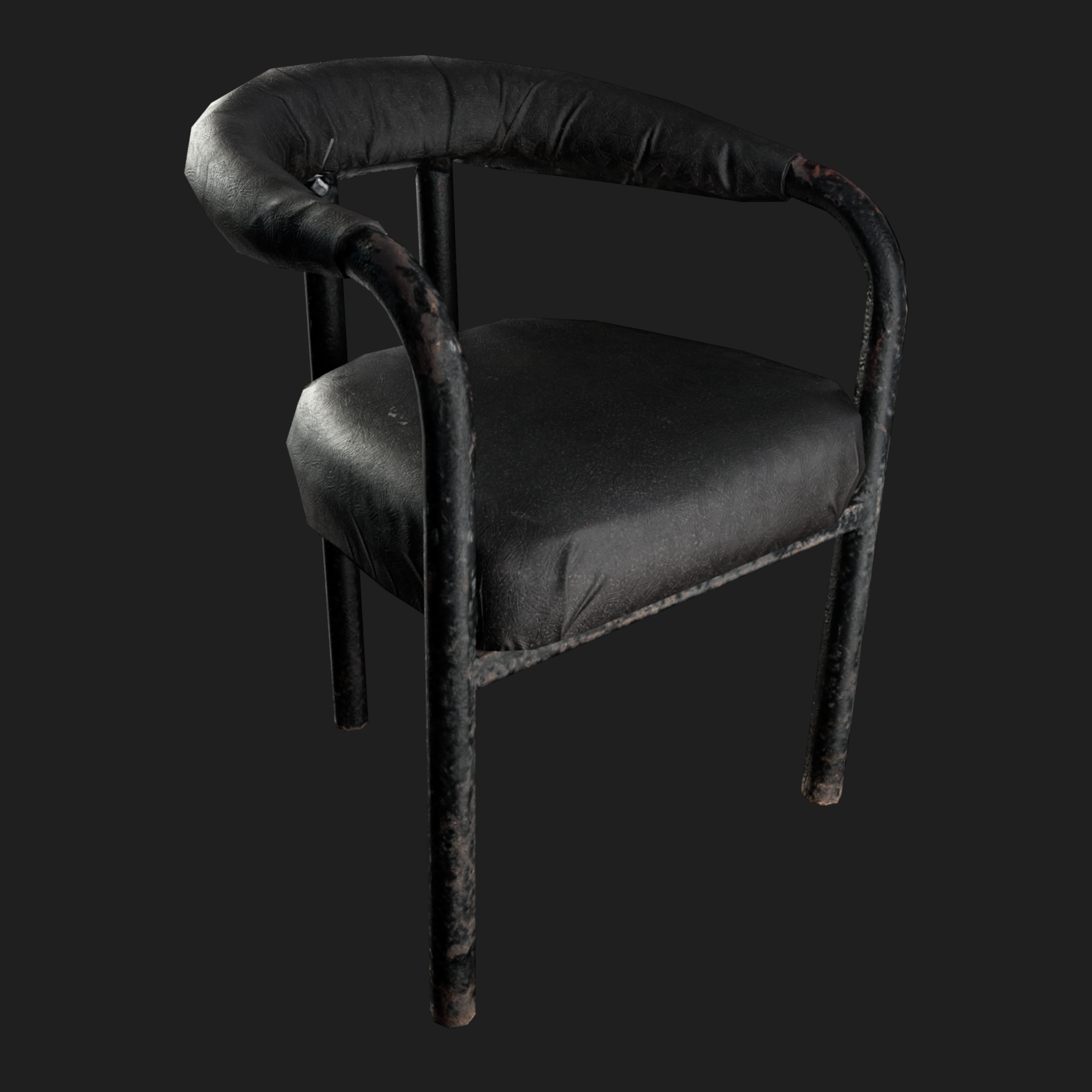 Highly realistic and detailed 3d model of the Black Chair