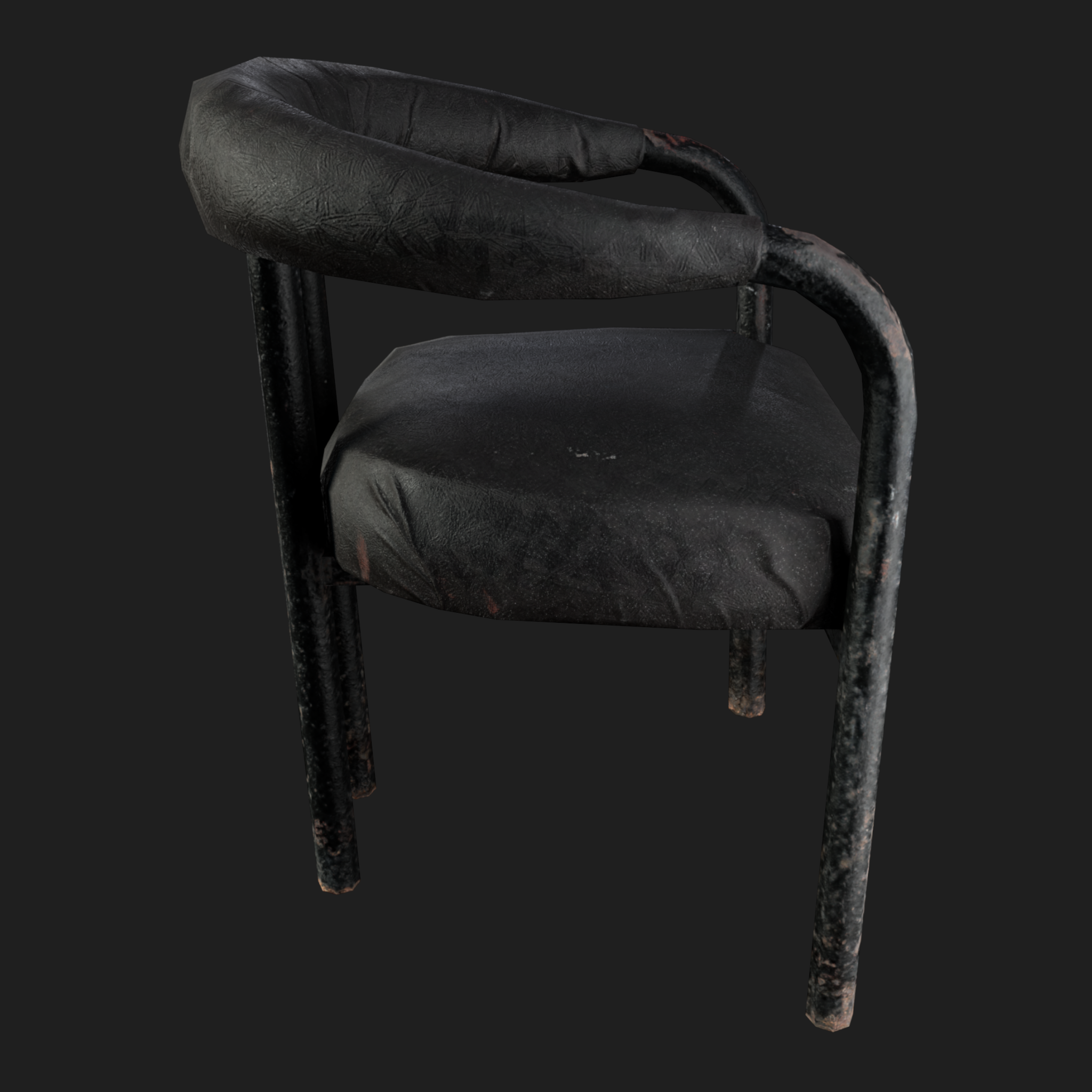 3D Furniture: Black Chair