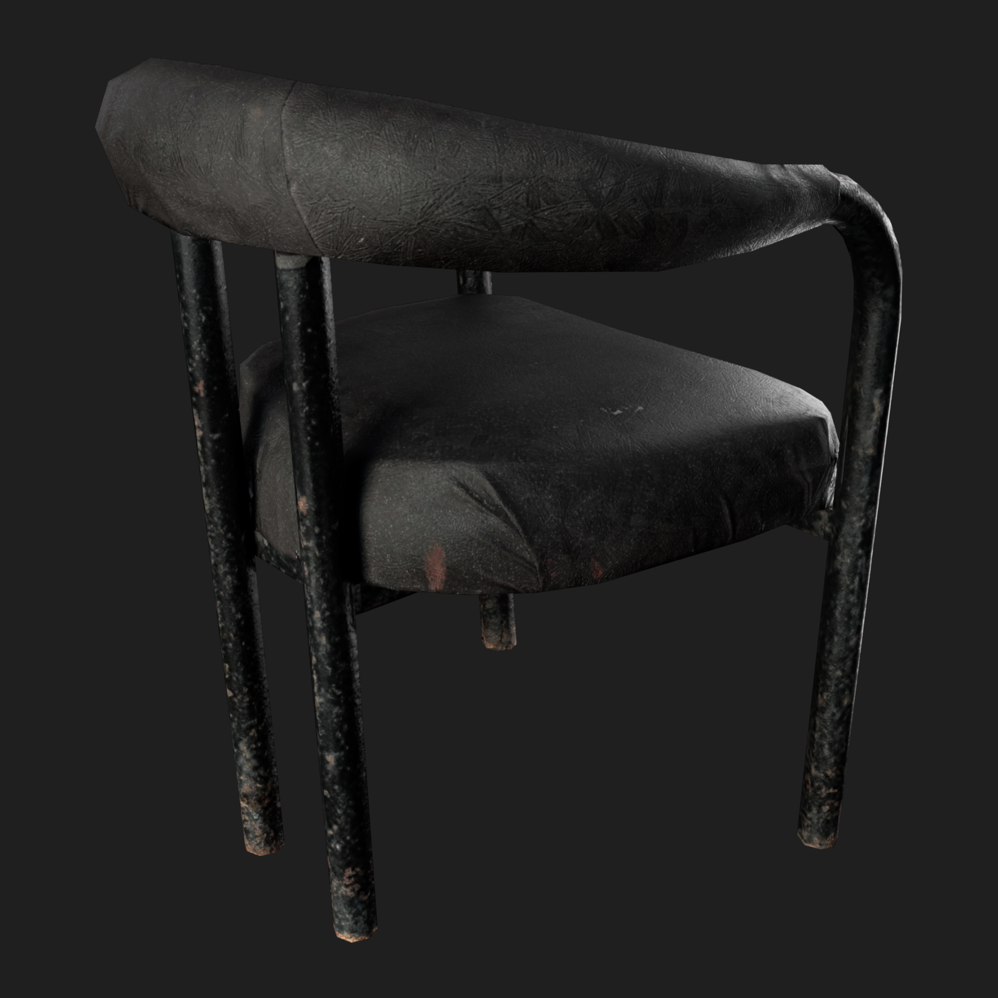 3D Furniture: Black Chair
