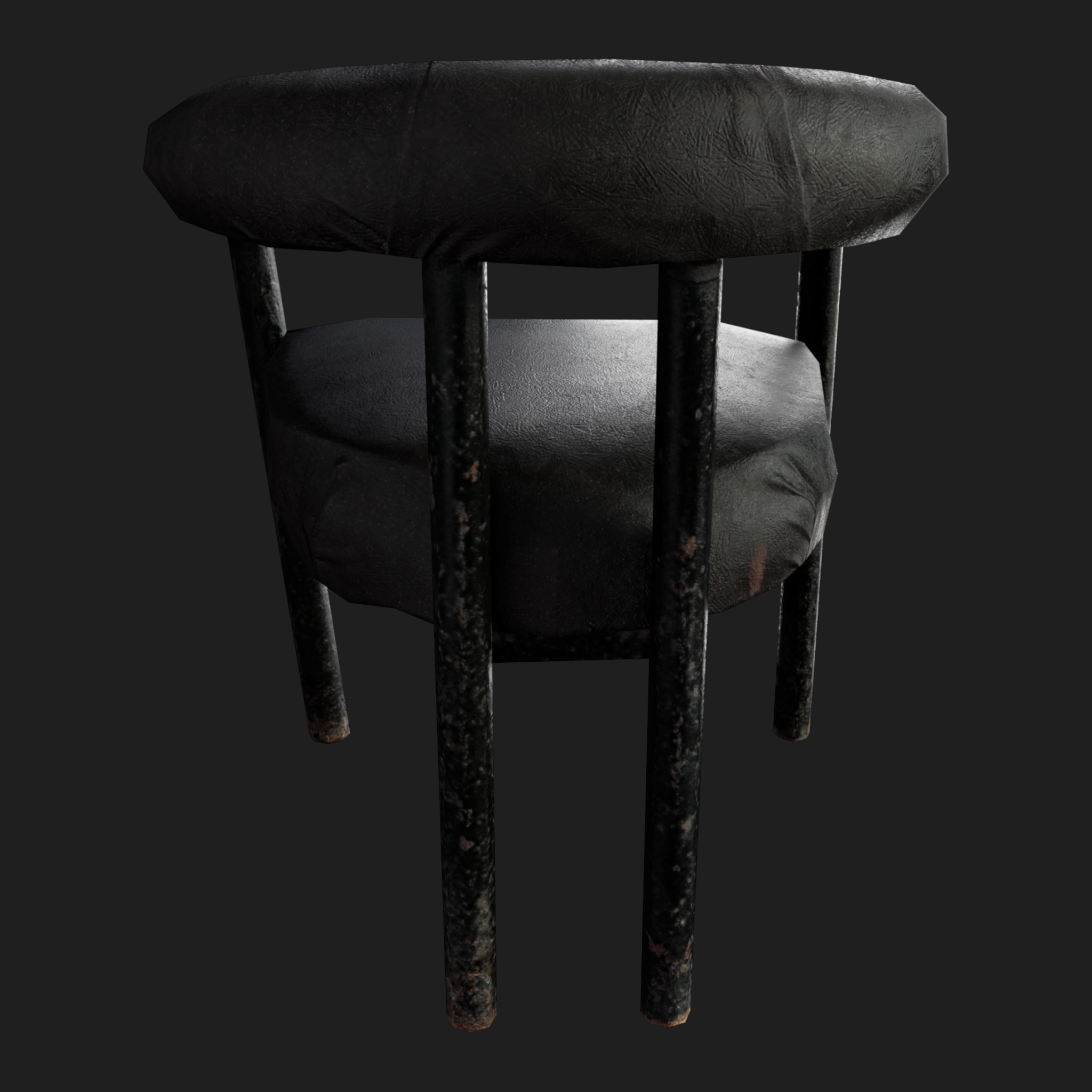 3D Furniture: Black Chair