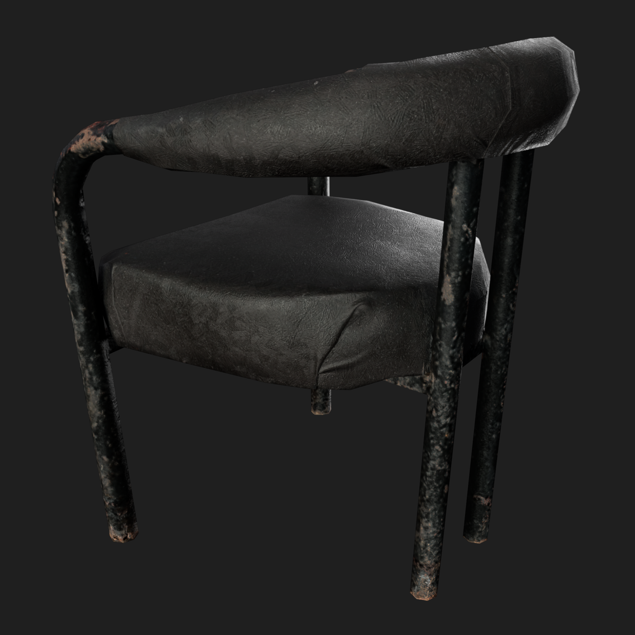 3D Furniture: Black Chair