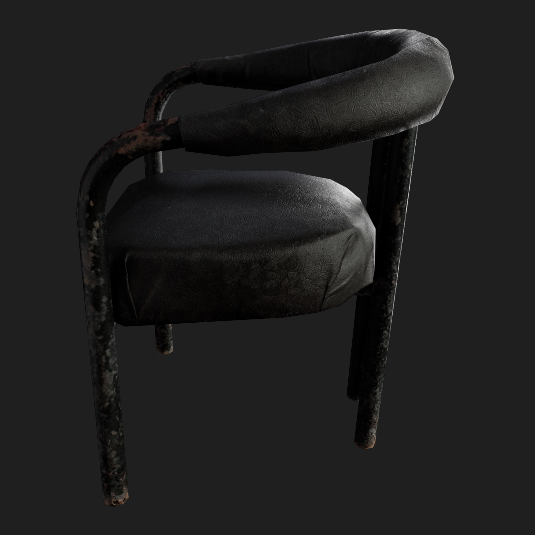 3D Furniture: Black Chair