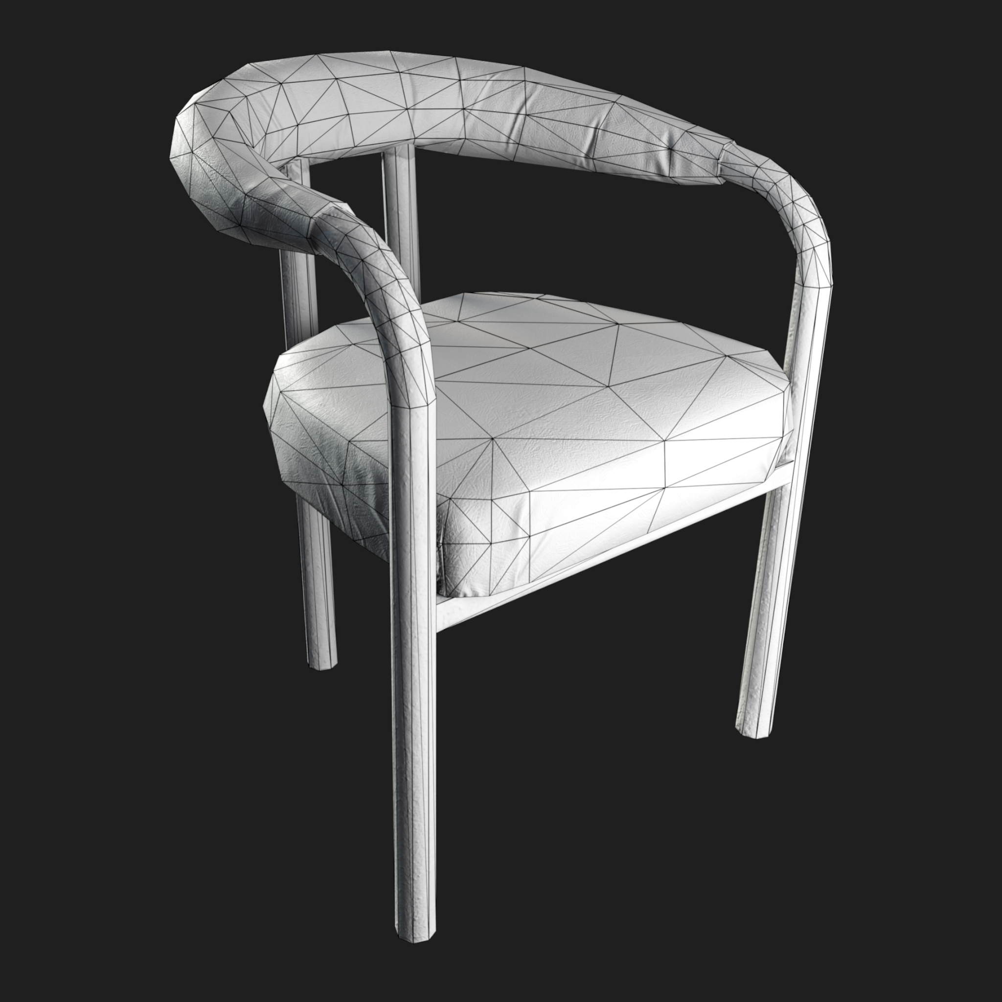 3D Furniture: Black Chair