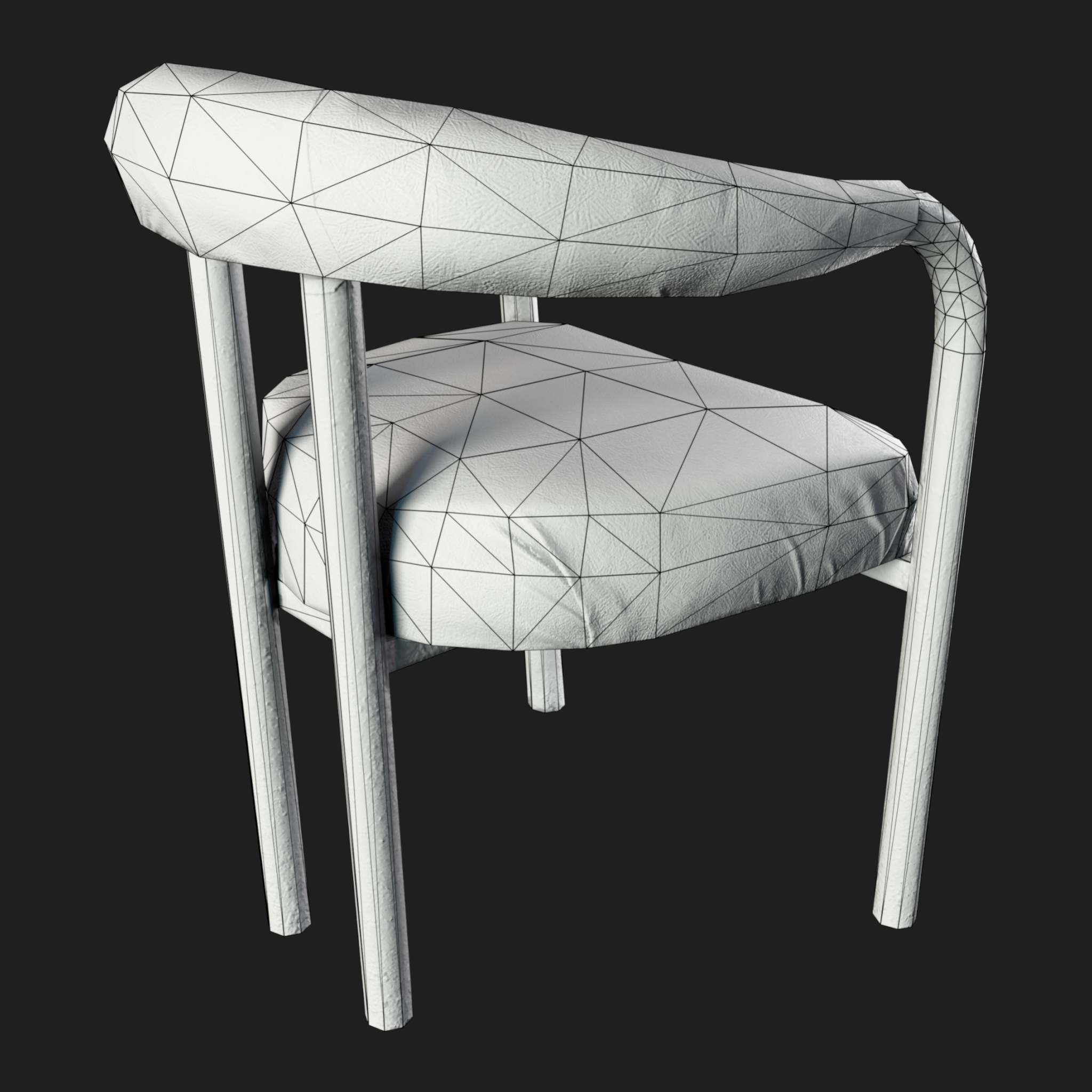 3D Furniture: Black Chair