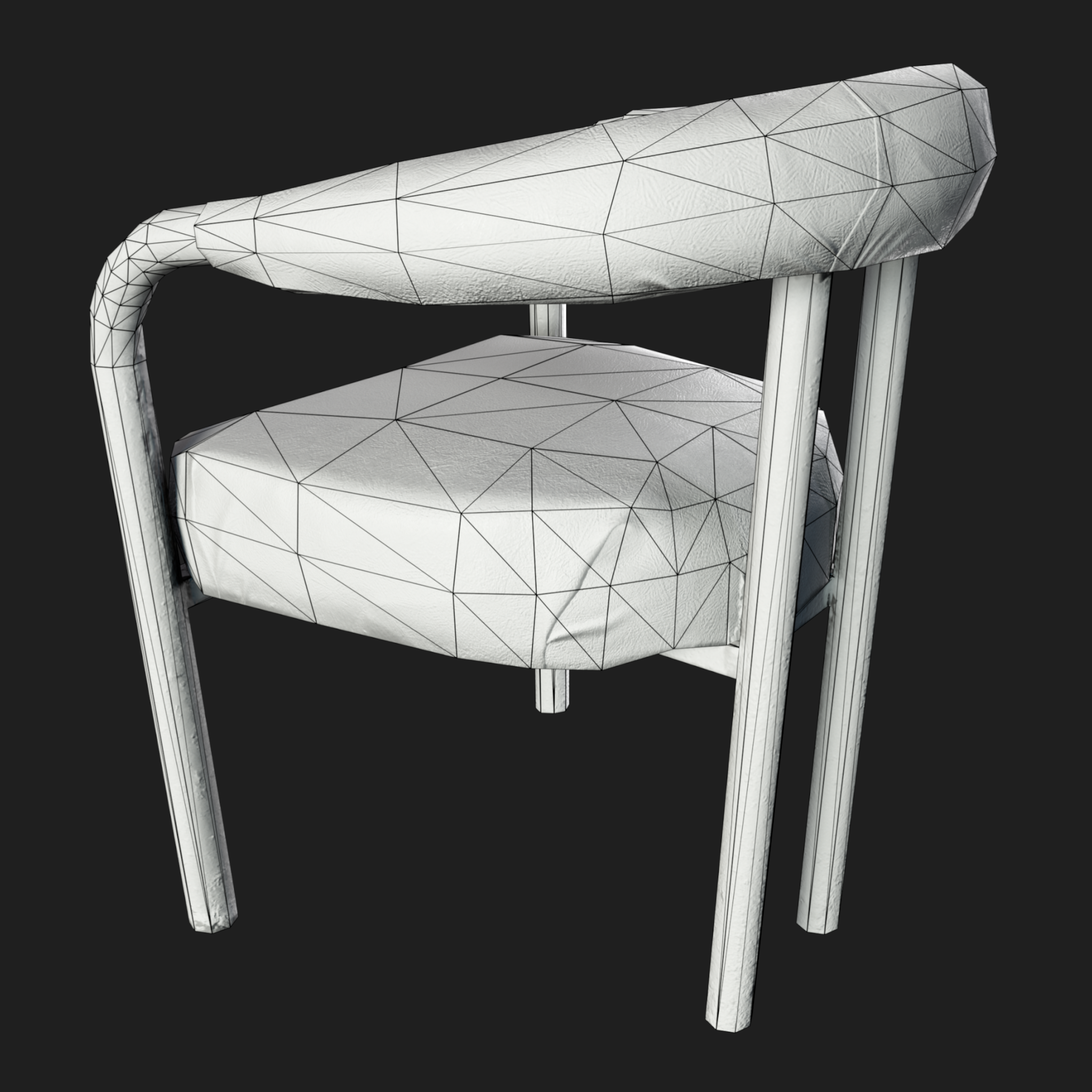 3D Furniture: Black Chair