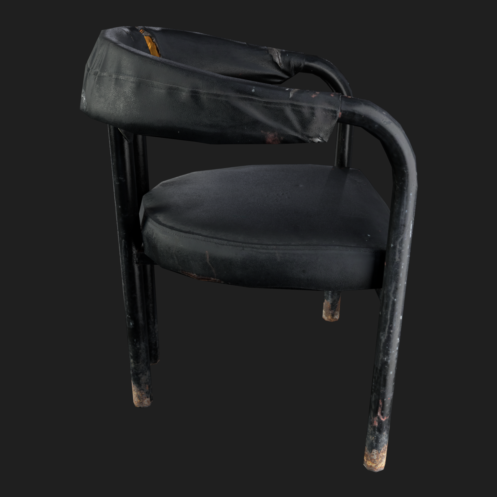 3D Furniture: Old Upholstered Chair