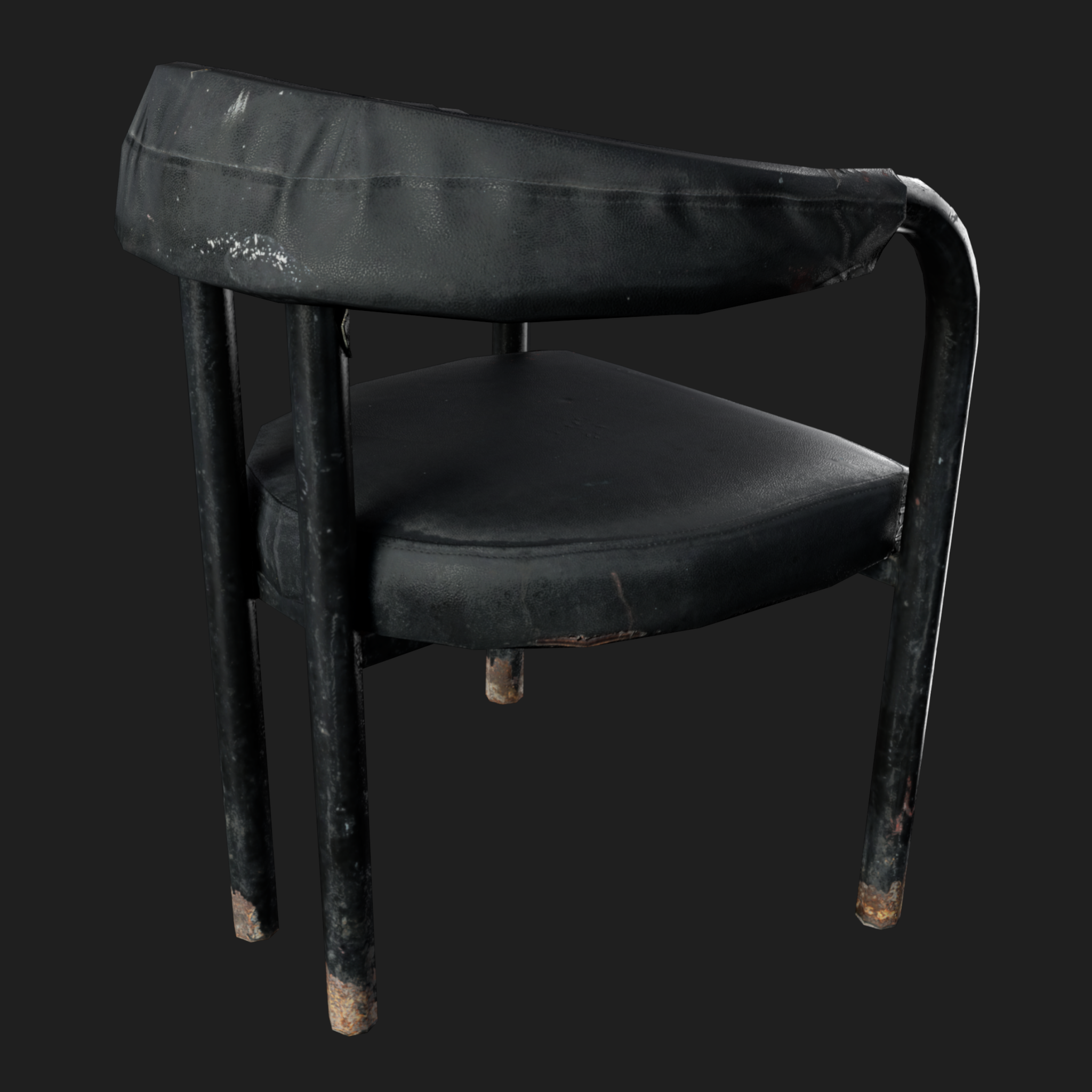 3D Furniture: Old Upholstered Chair