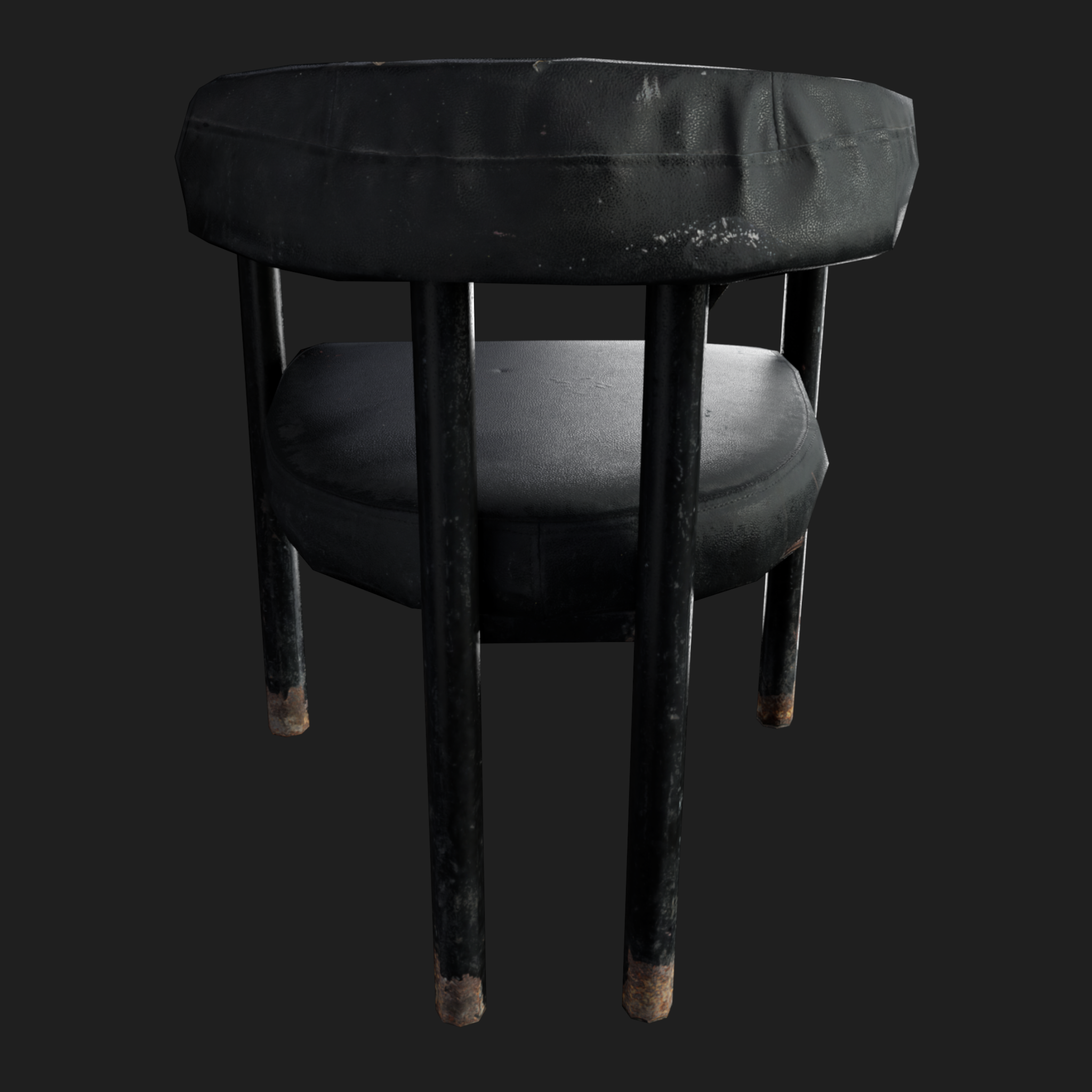 3D Furniture: Old Upholstered Chair