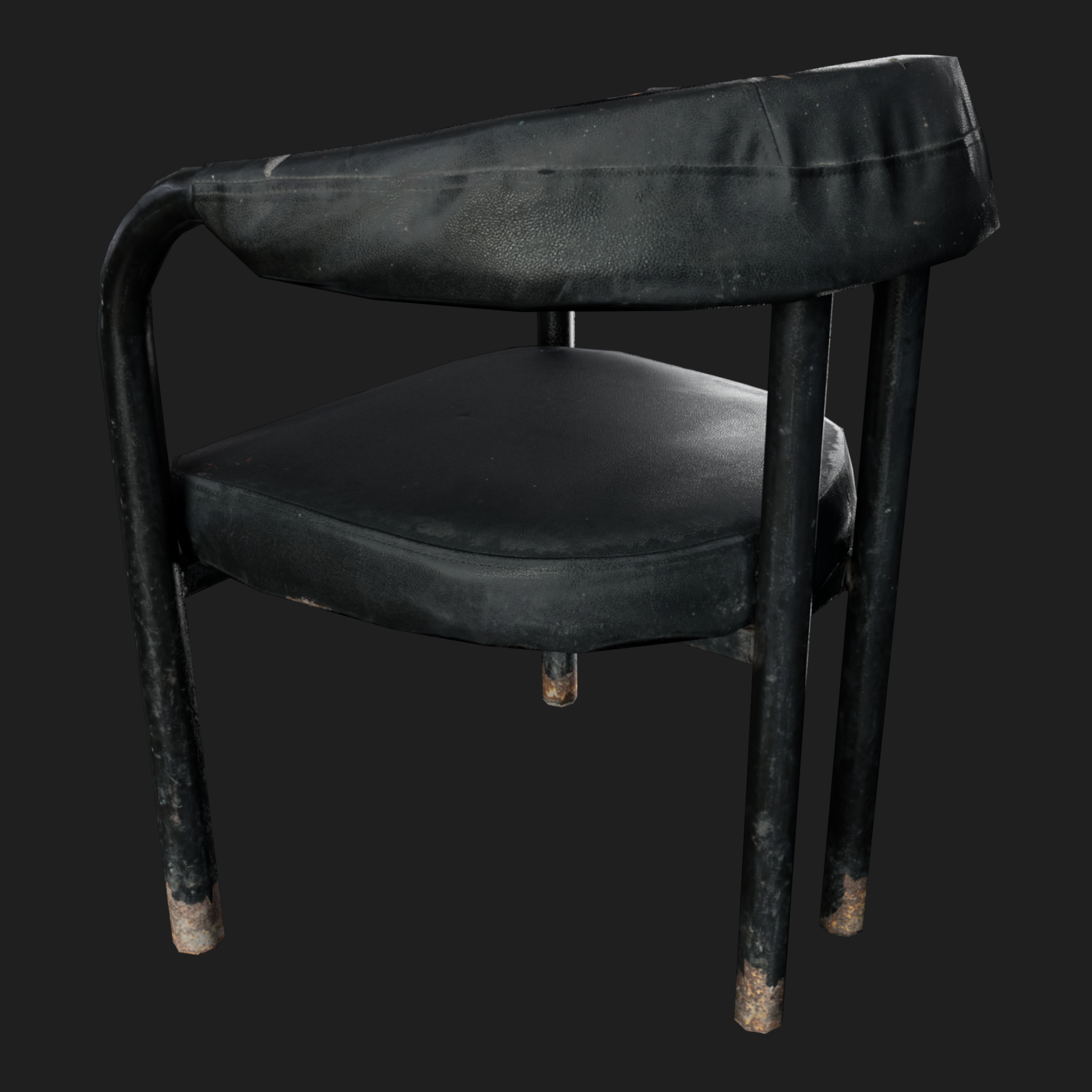 3D Furniture: Old Upholstered Chair