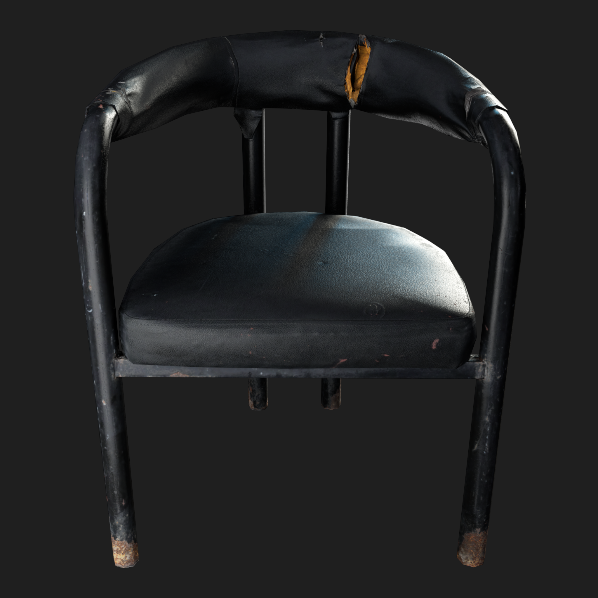3D Furniture: Old Upholstered Chair