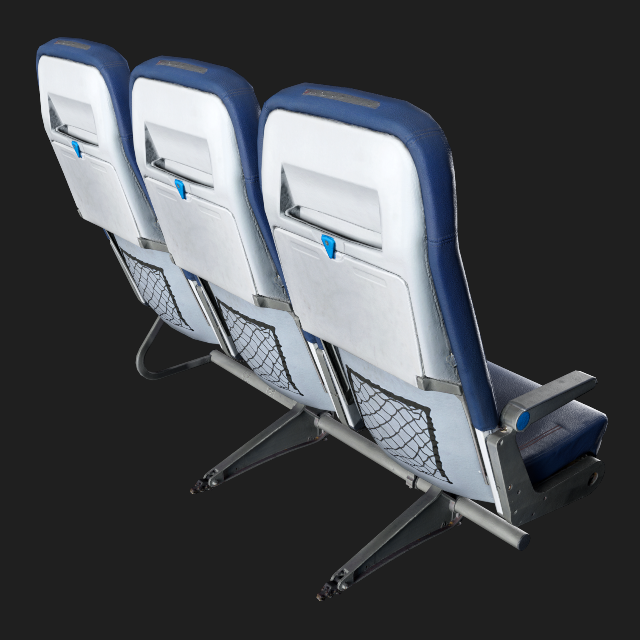 3D Aircraft Seat Triple Normal