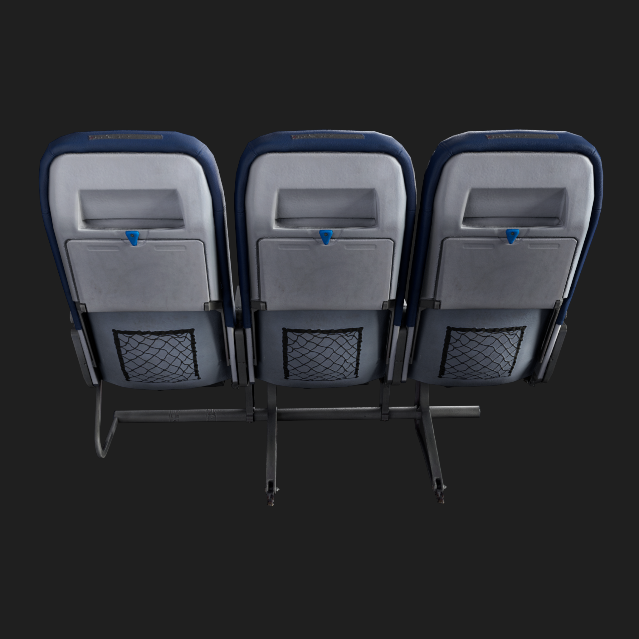 3D Aircraft Seat Triple Normal