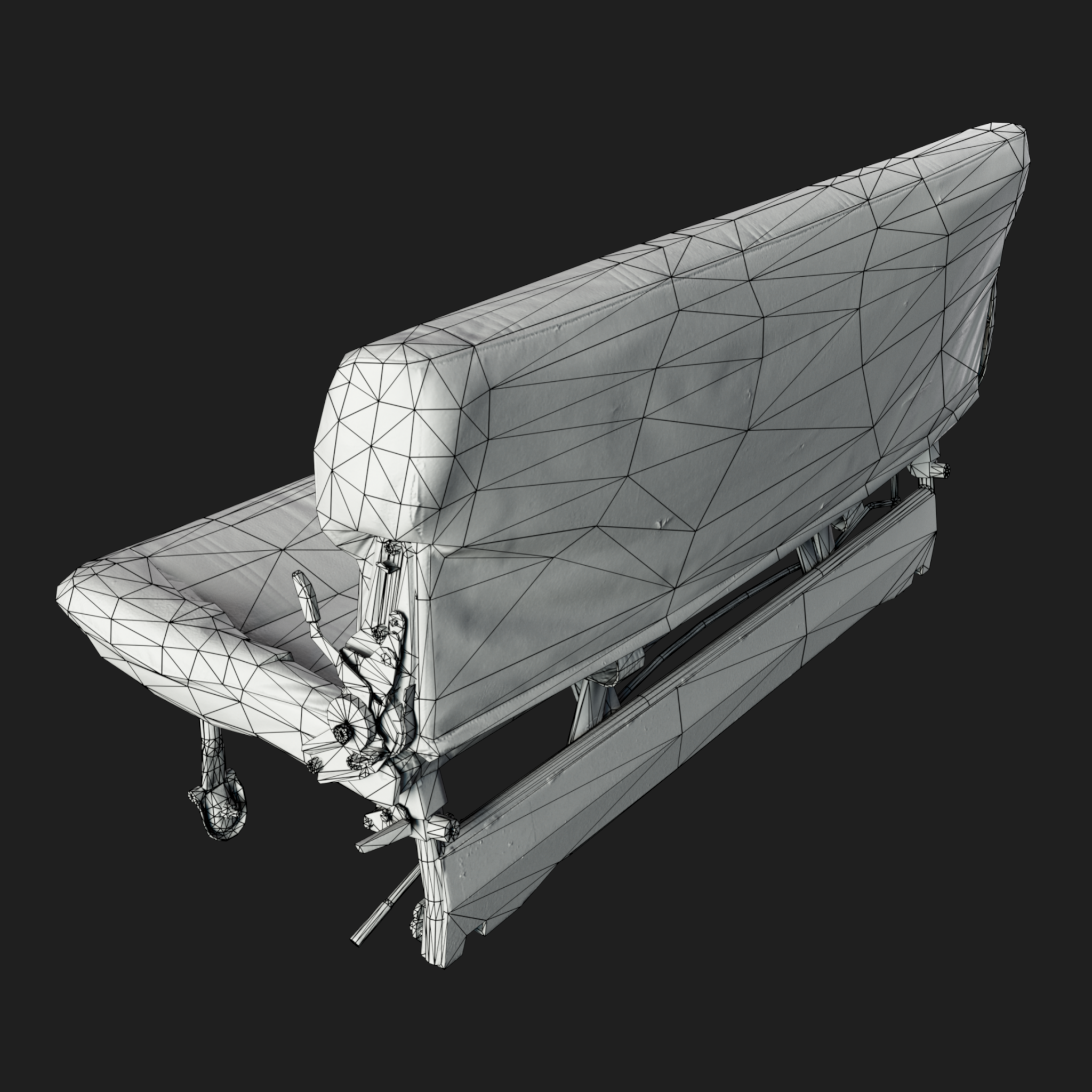3D Mitsubishi Delica L300 Seat Rear