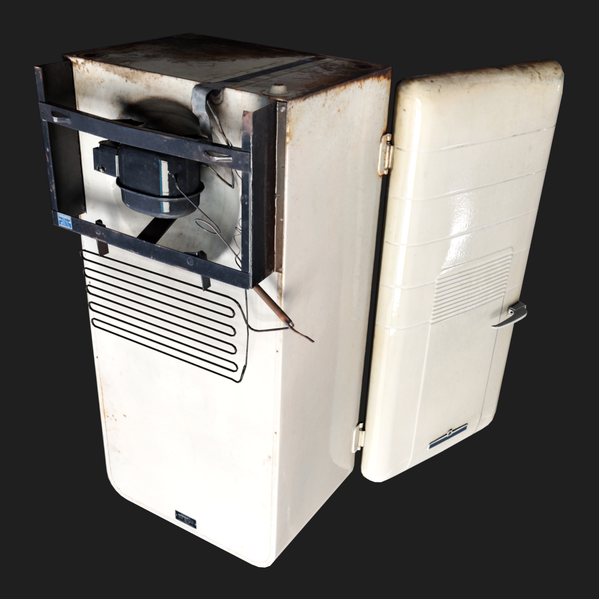 3D Old Fridge