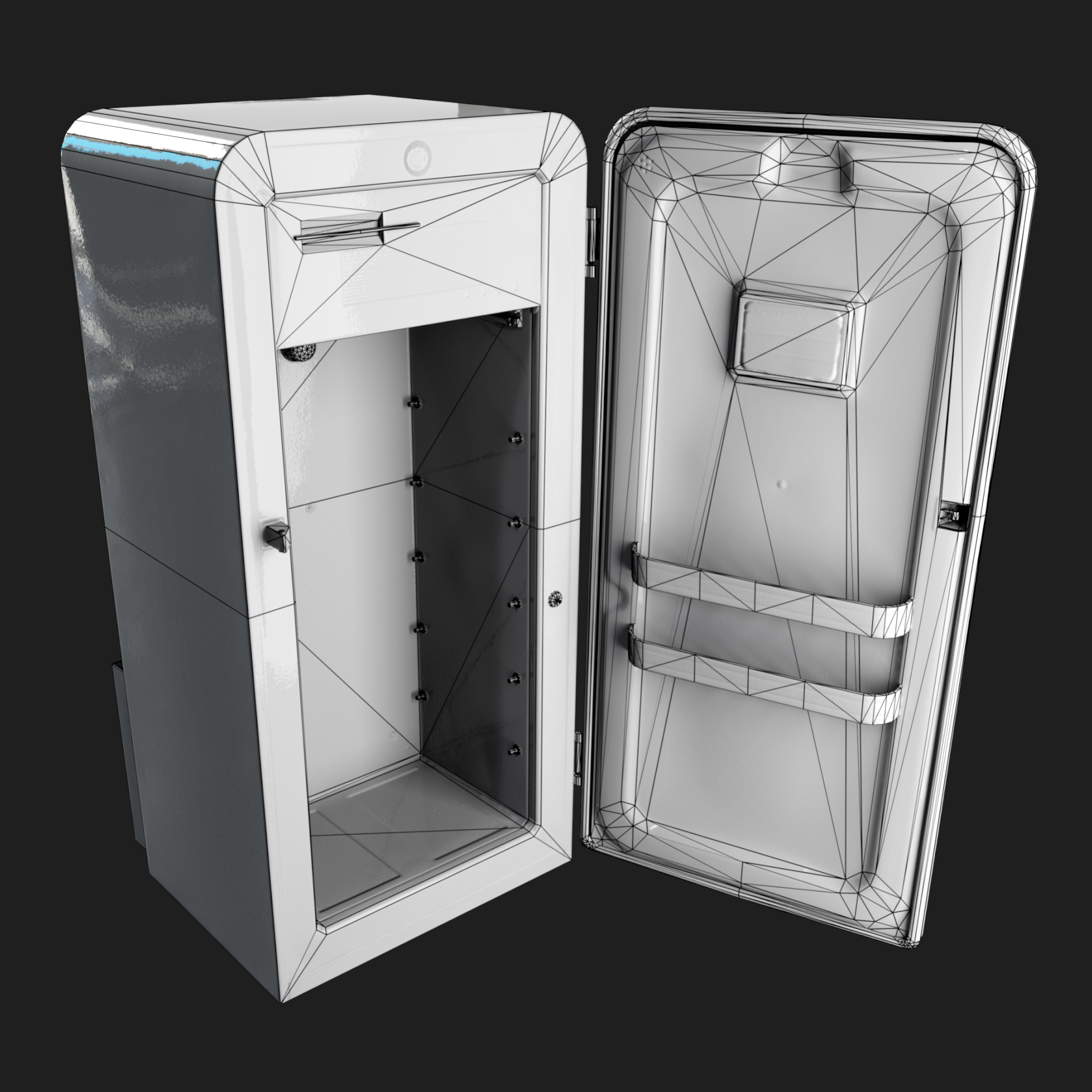 3D Old Fridge