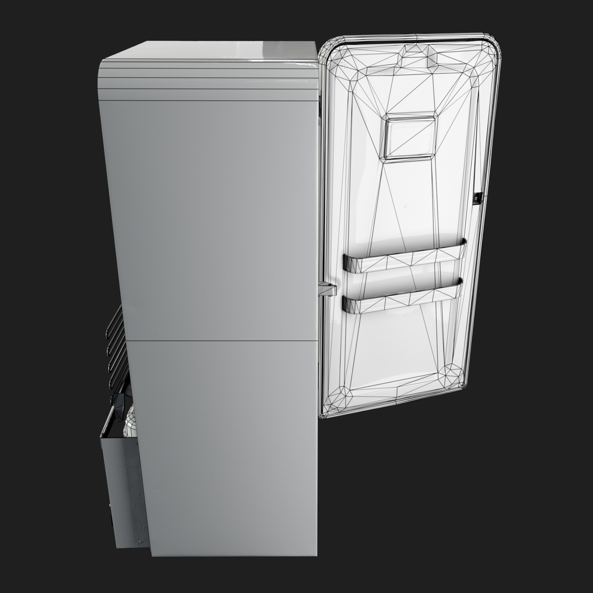 3D Old Fridge