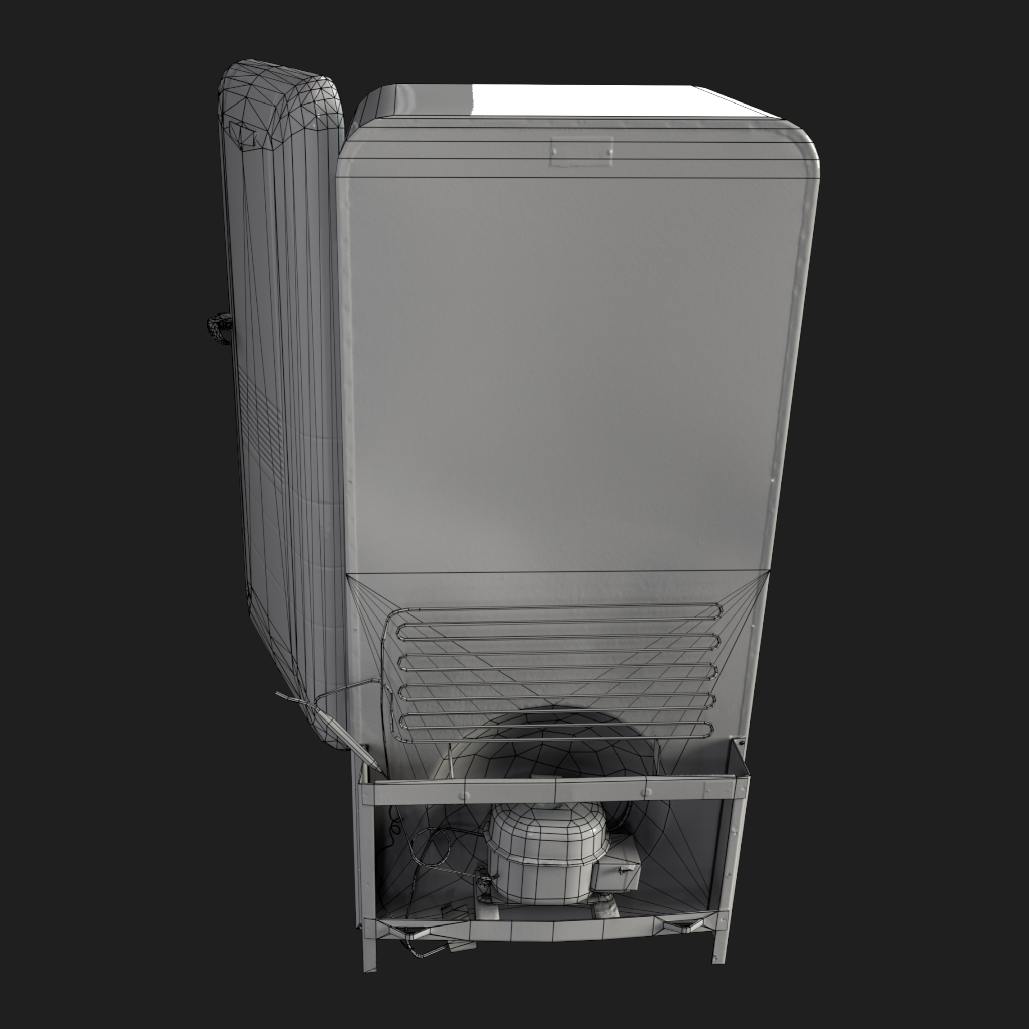 3D Old Fridge