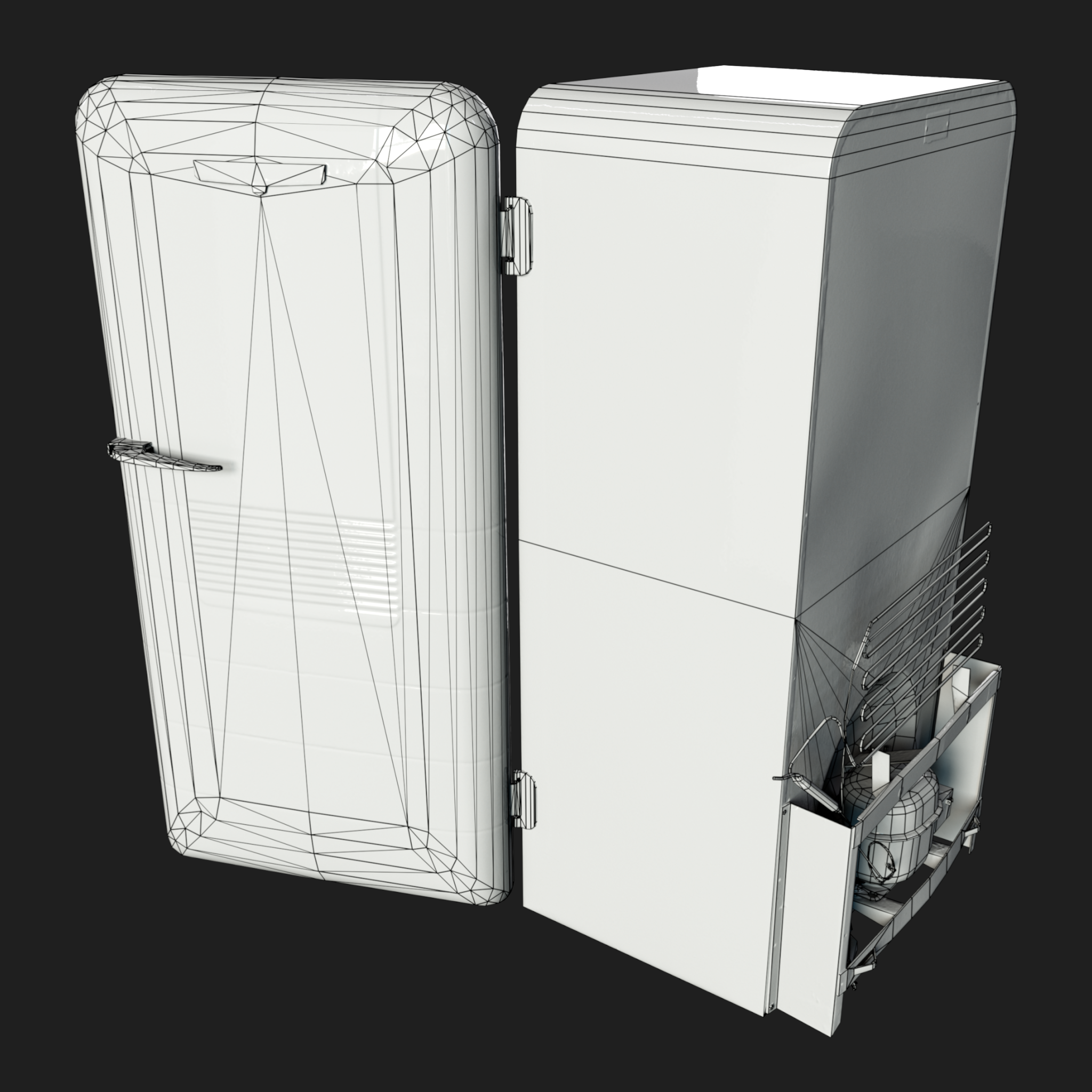 3D Old Fridge