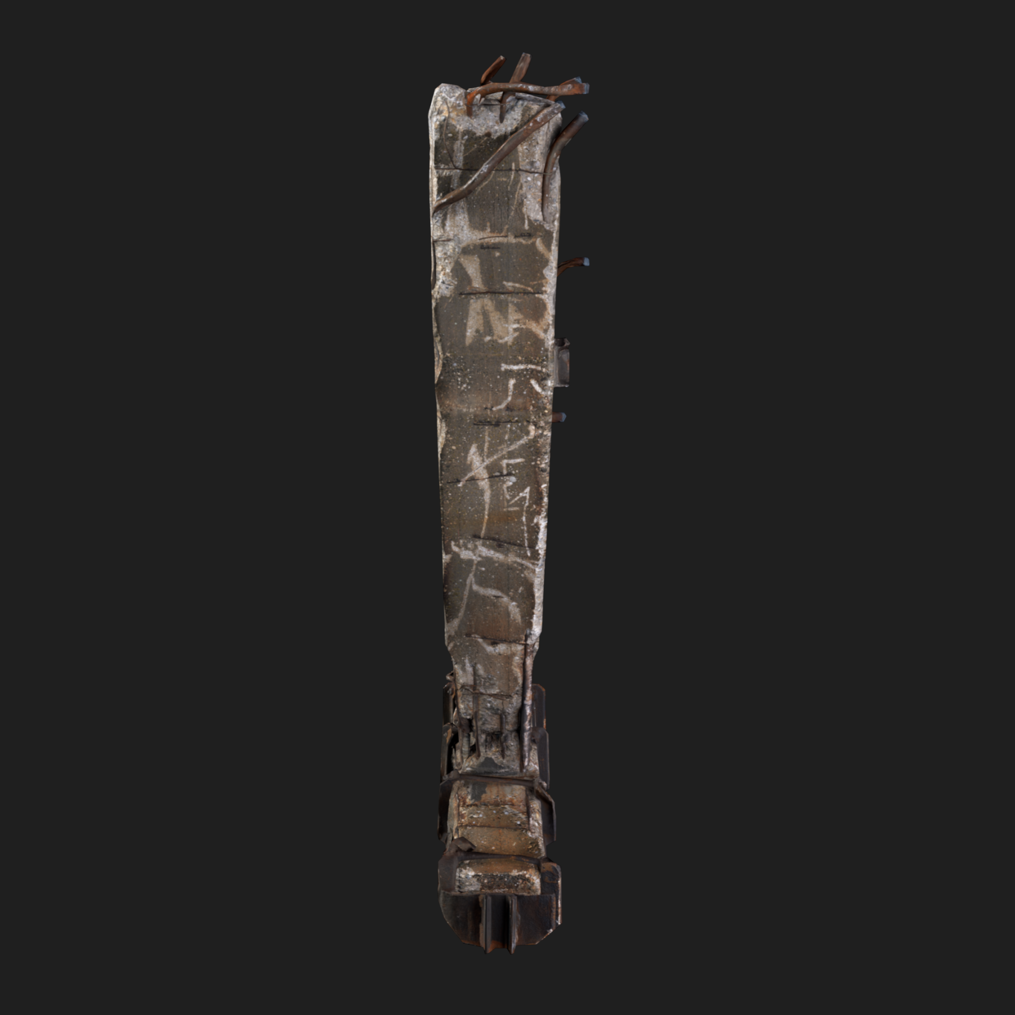 3D Pillar Concrete Reinforced