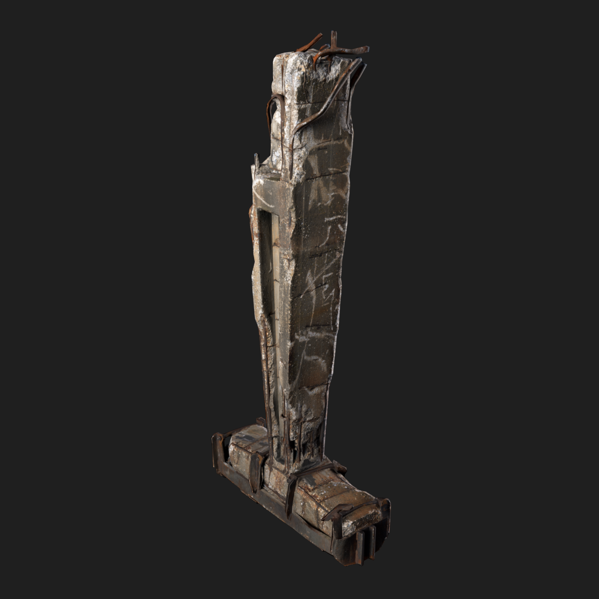 3D Pillar Concrete Reinforced