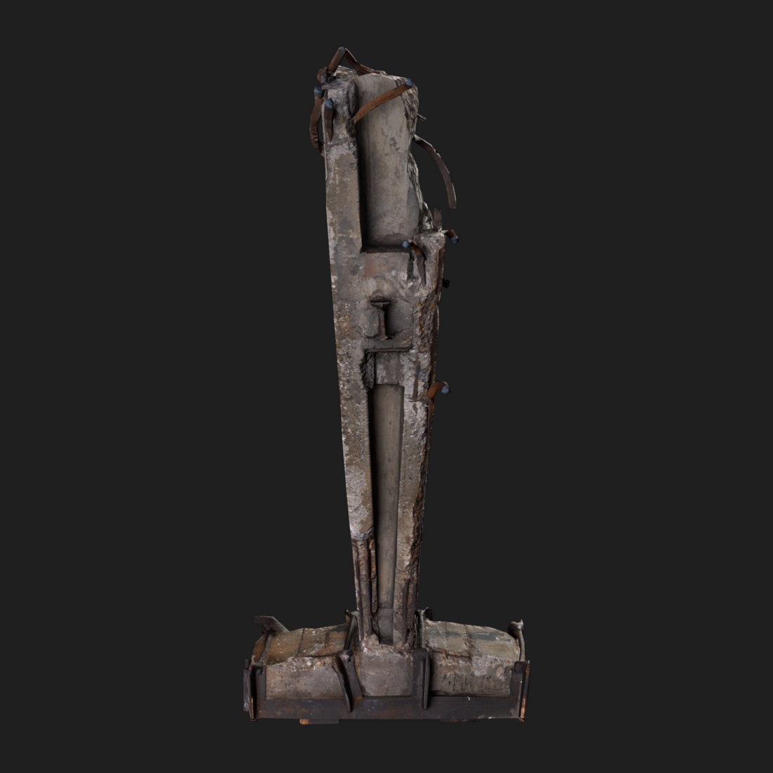 3D Pillar Concrete Reinforced