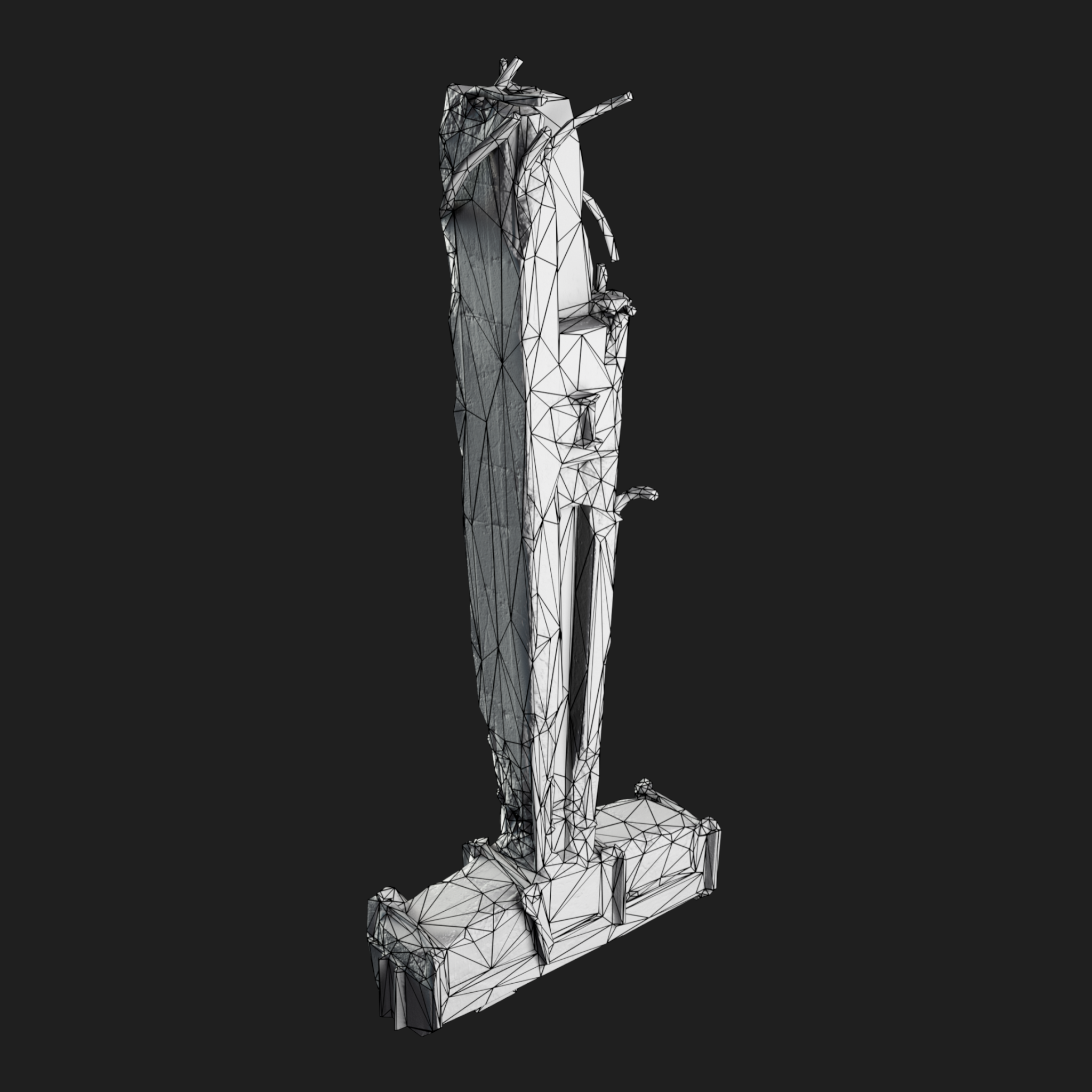 3D Pillar Concrete Reinforced