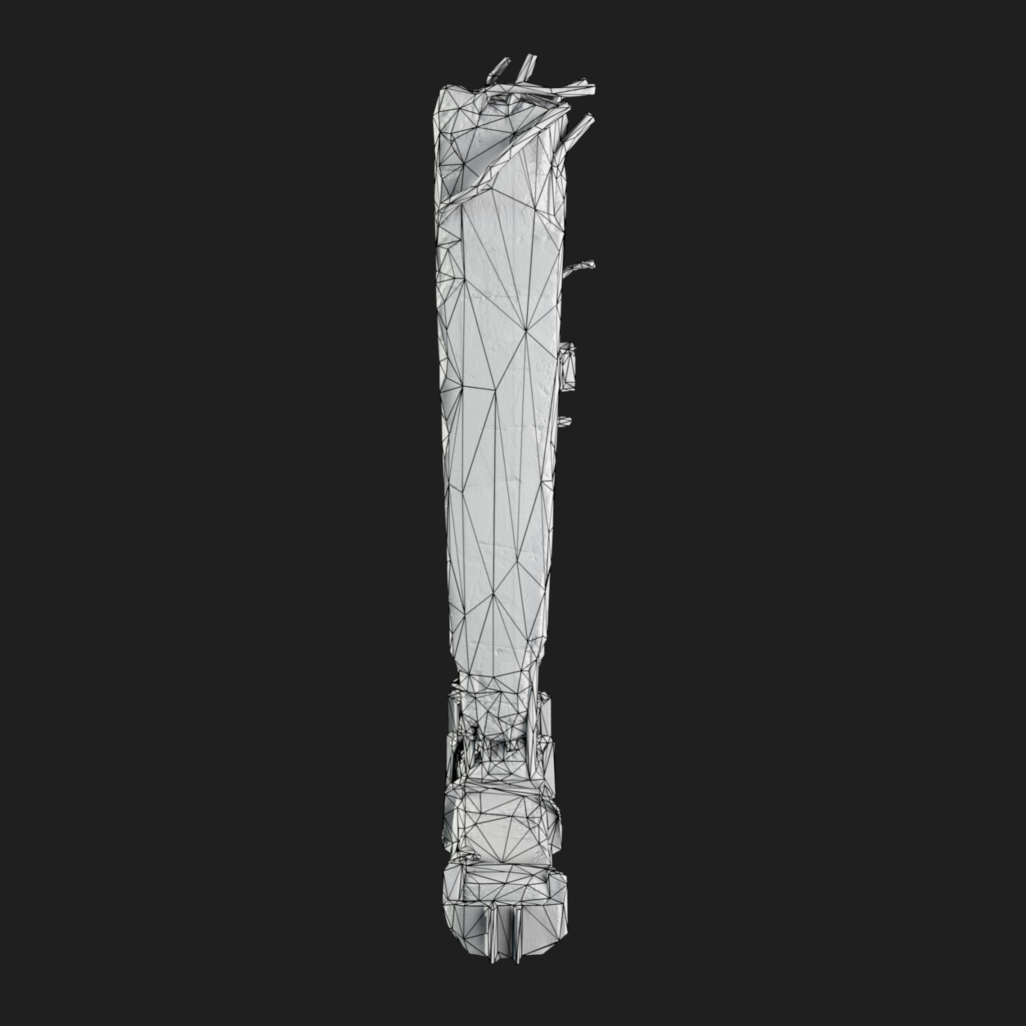 3D Pillar Concrete Reinforced