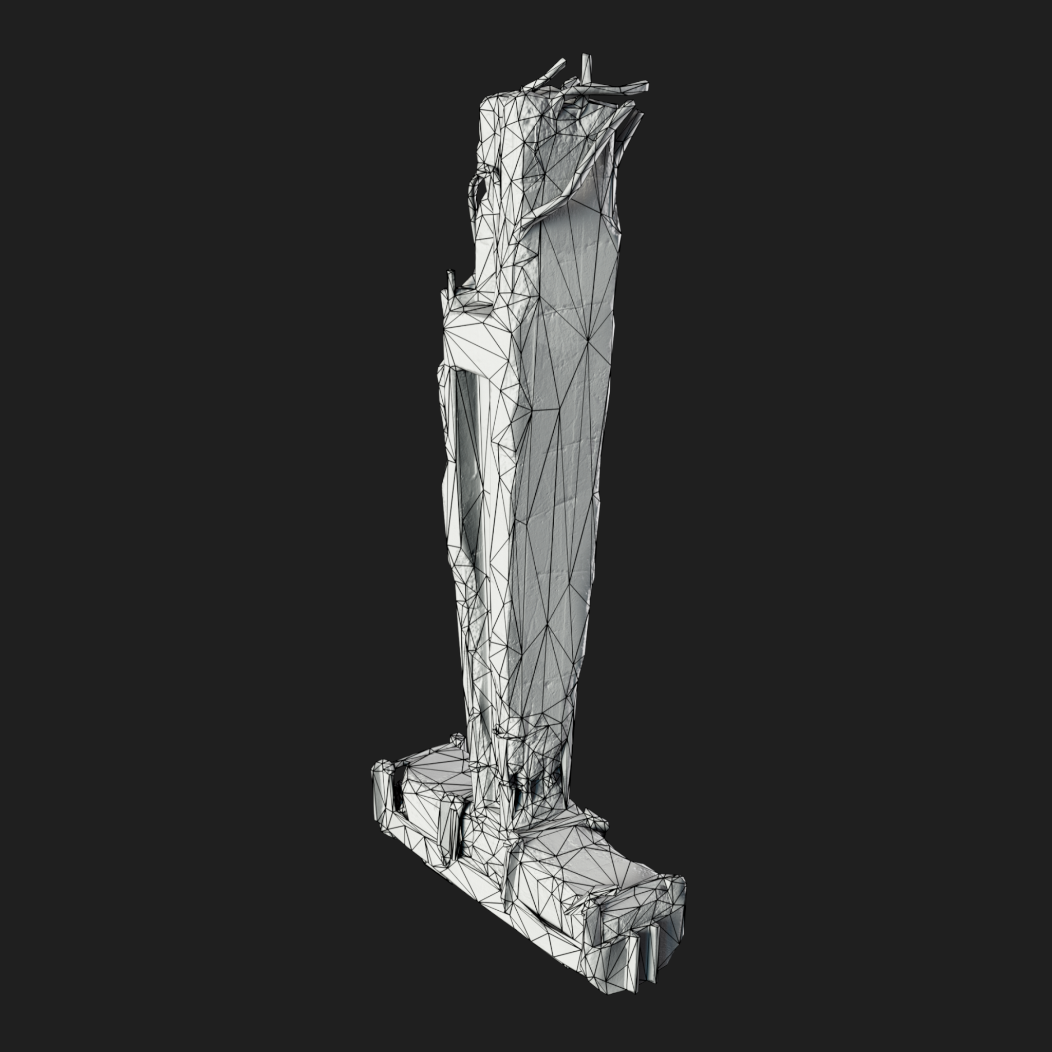 3D Pillar Concrete Reinforced