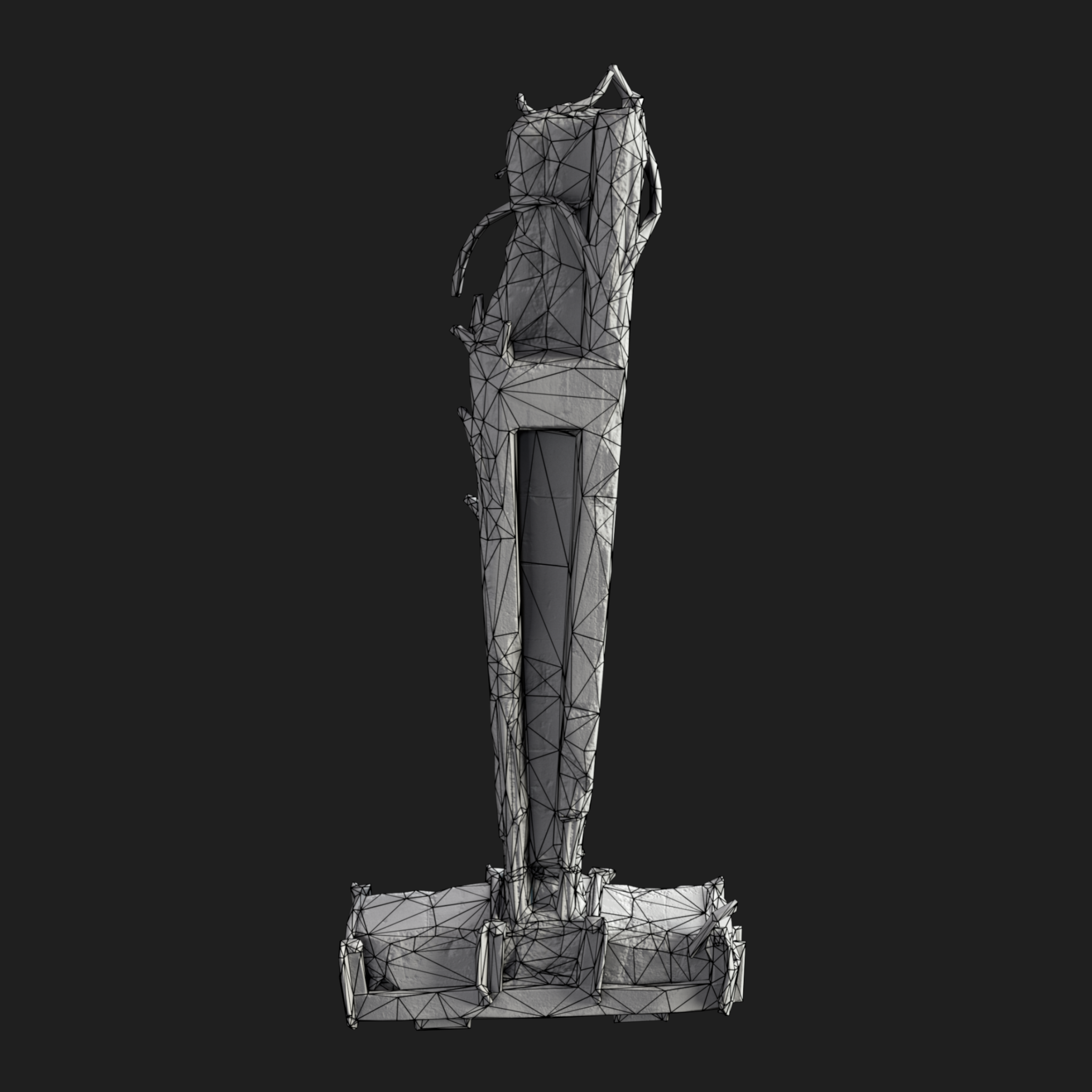 3D Pillar Concrete Reinforced