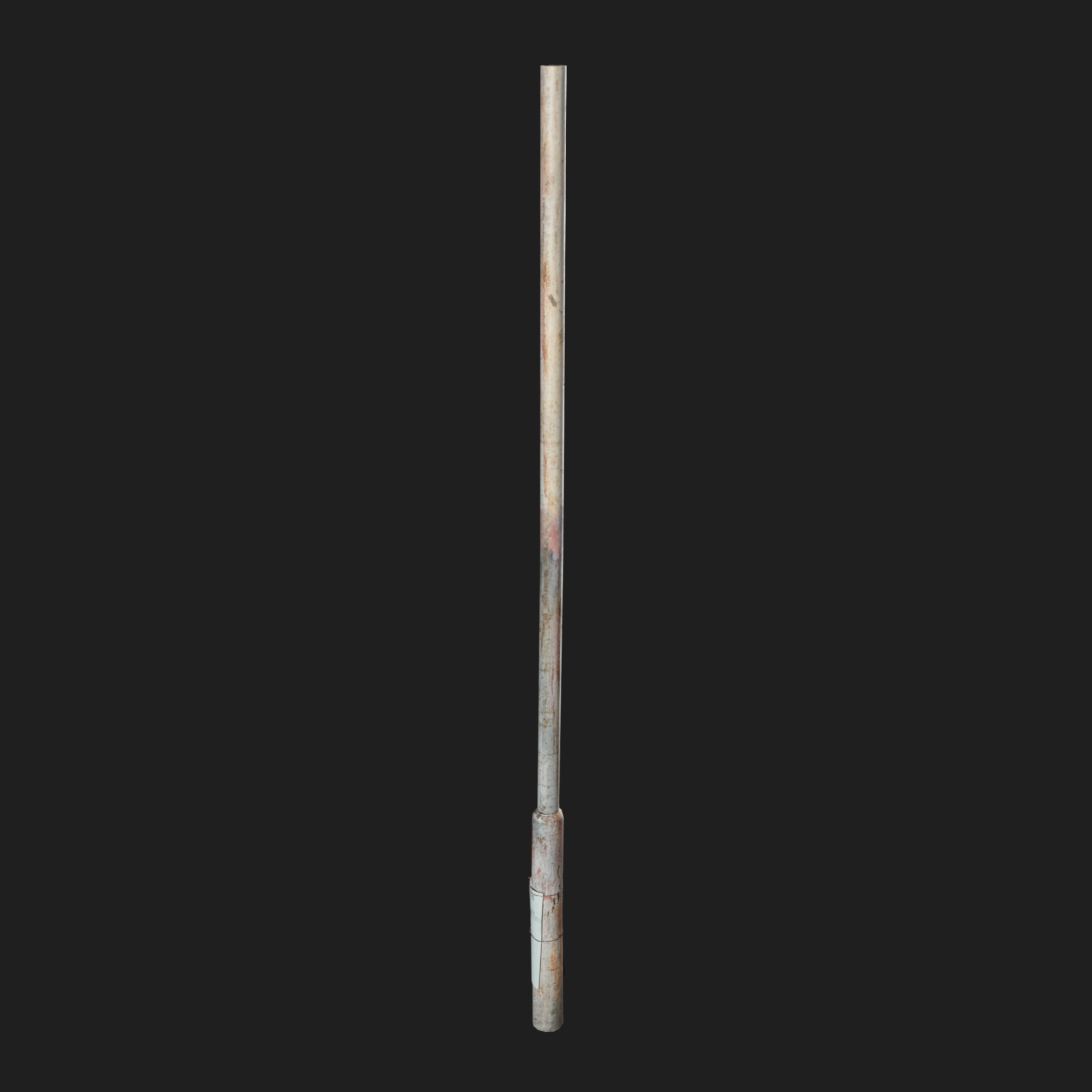 3D Blue Street Light Pole