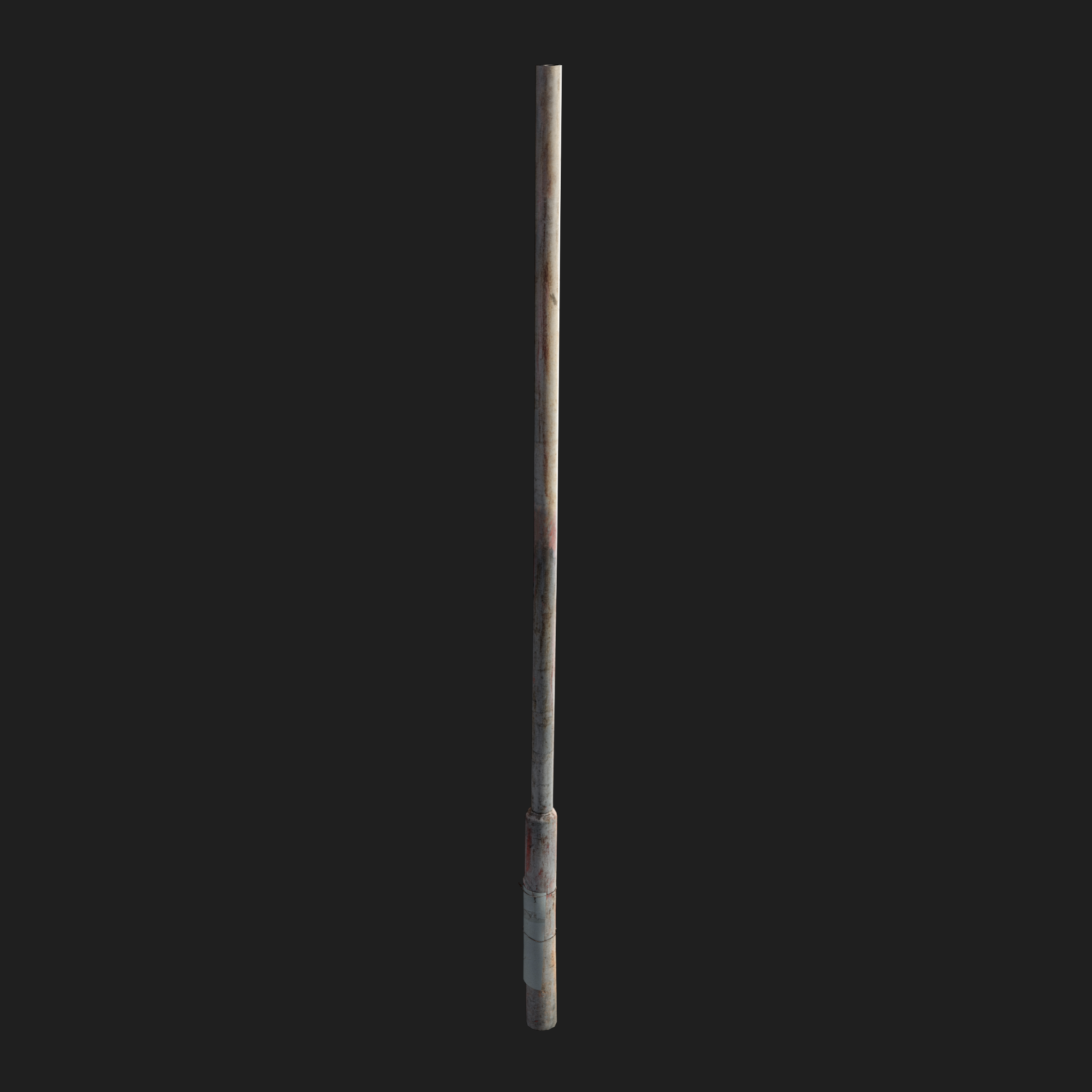 3D Blue Street Light Pole