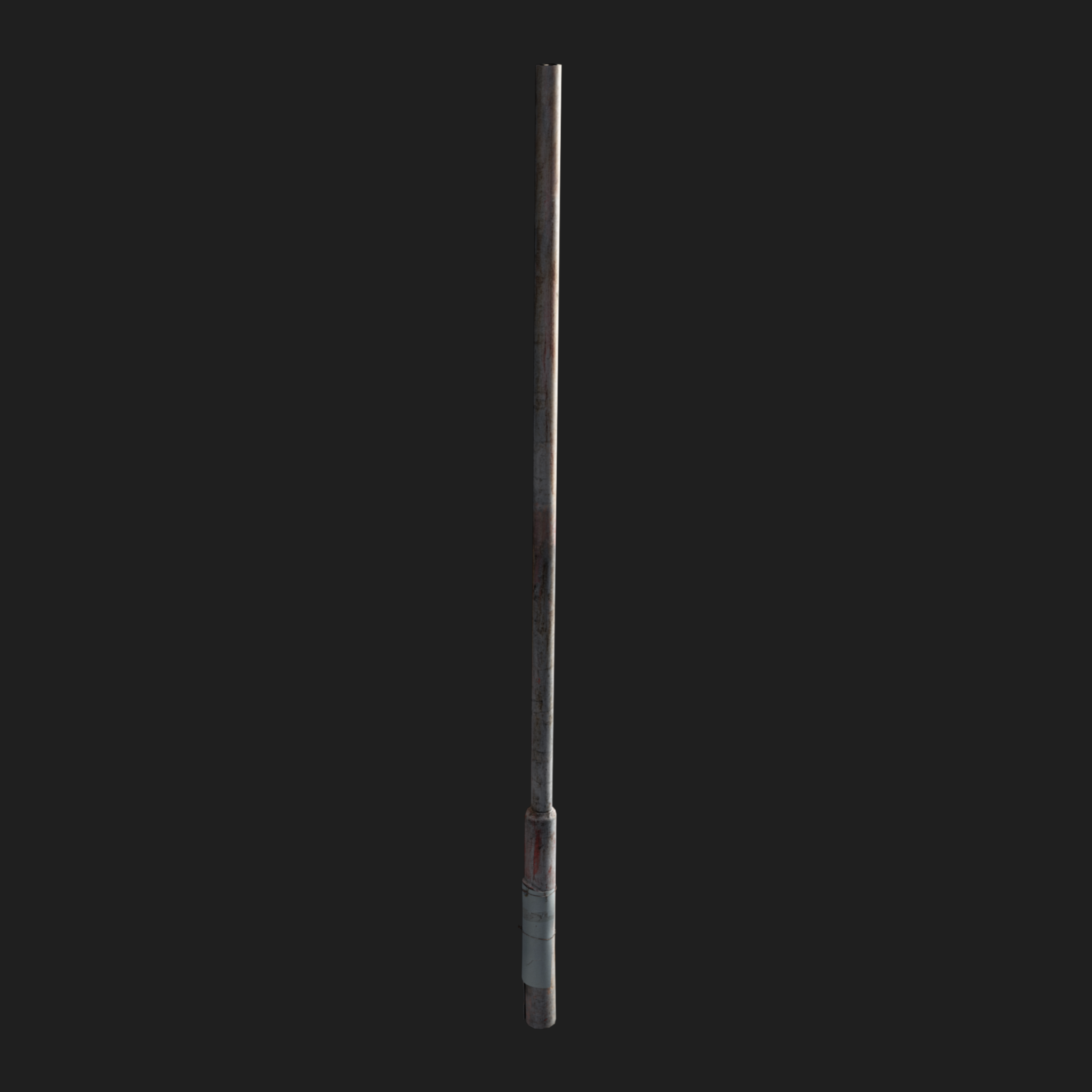 3D Blue Street Light Pole