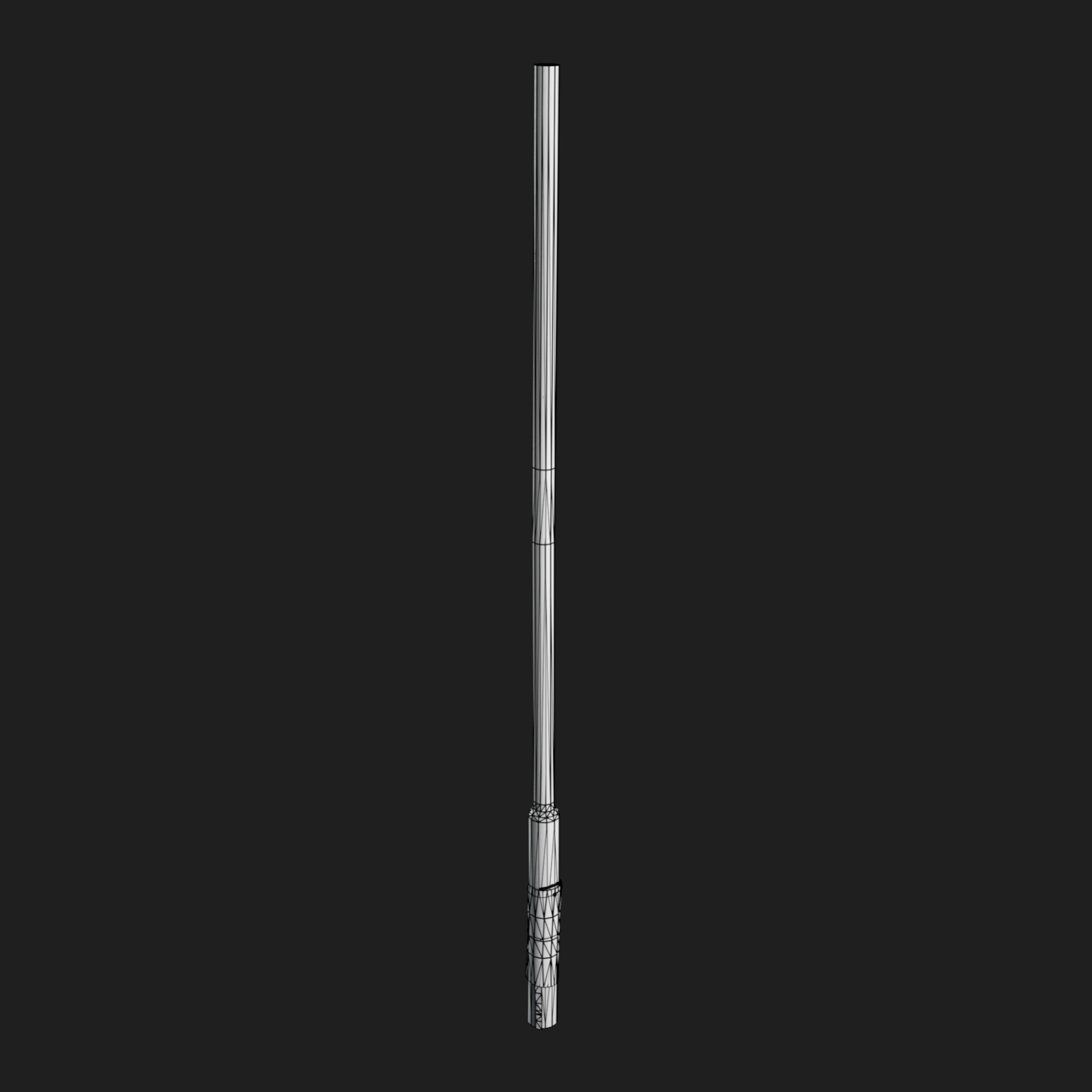 3D Blue Street Light Pole
