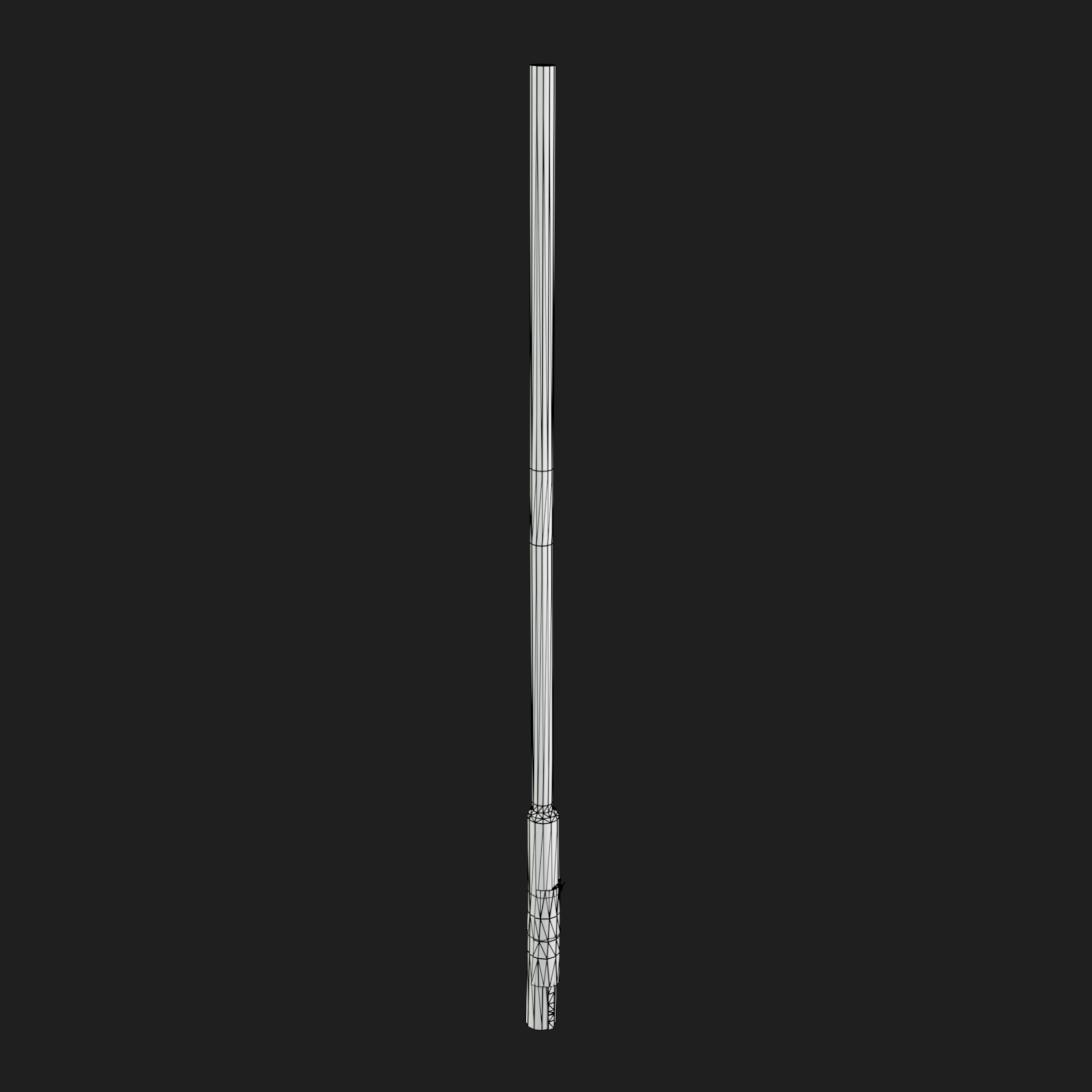 3D Blue Street Light Pole