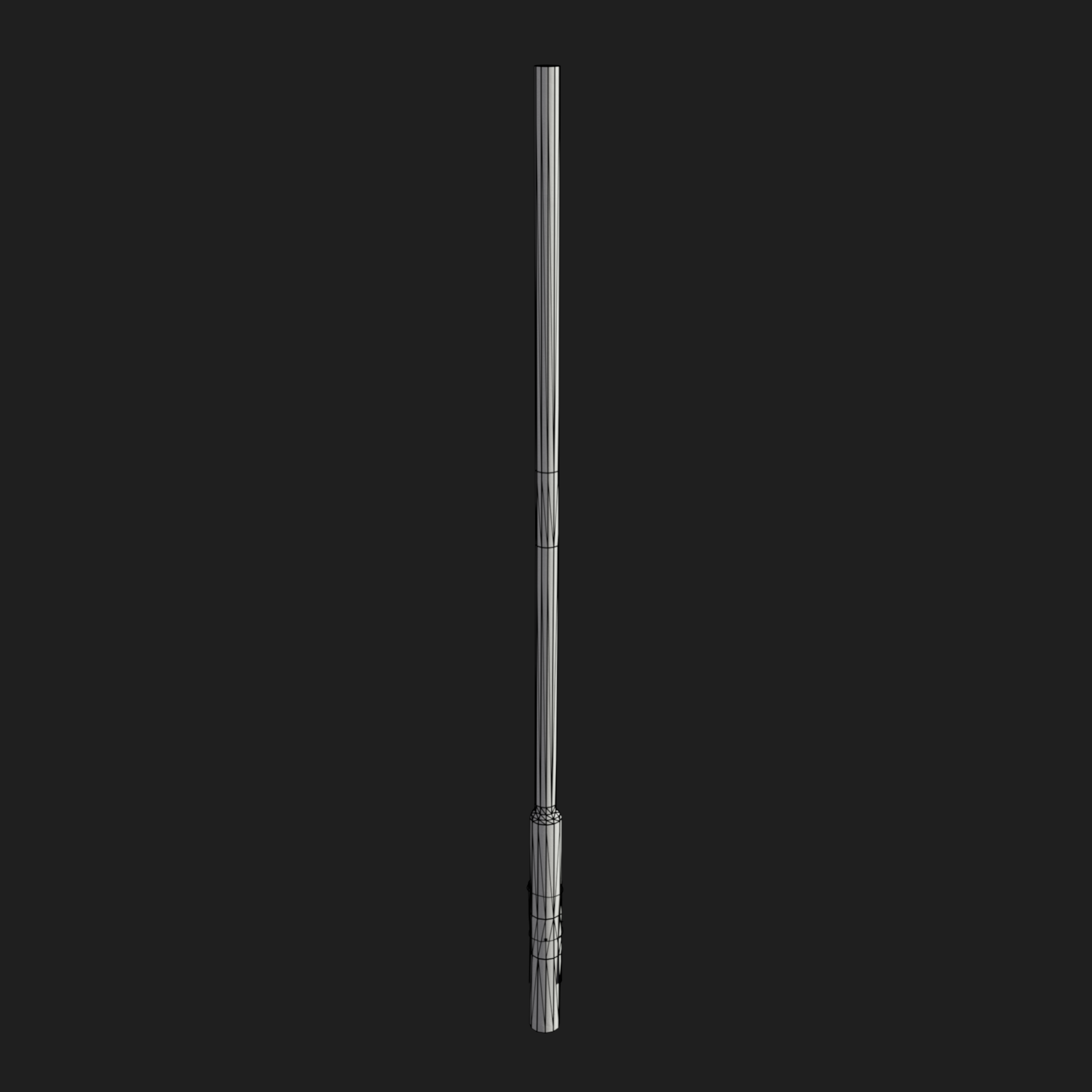 3D Blue Street Light Pole
