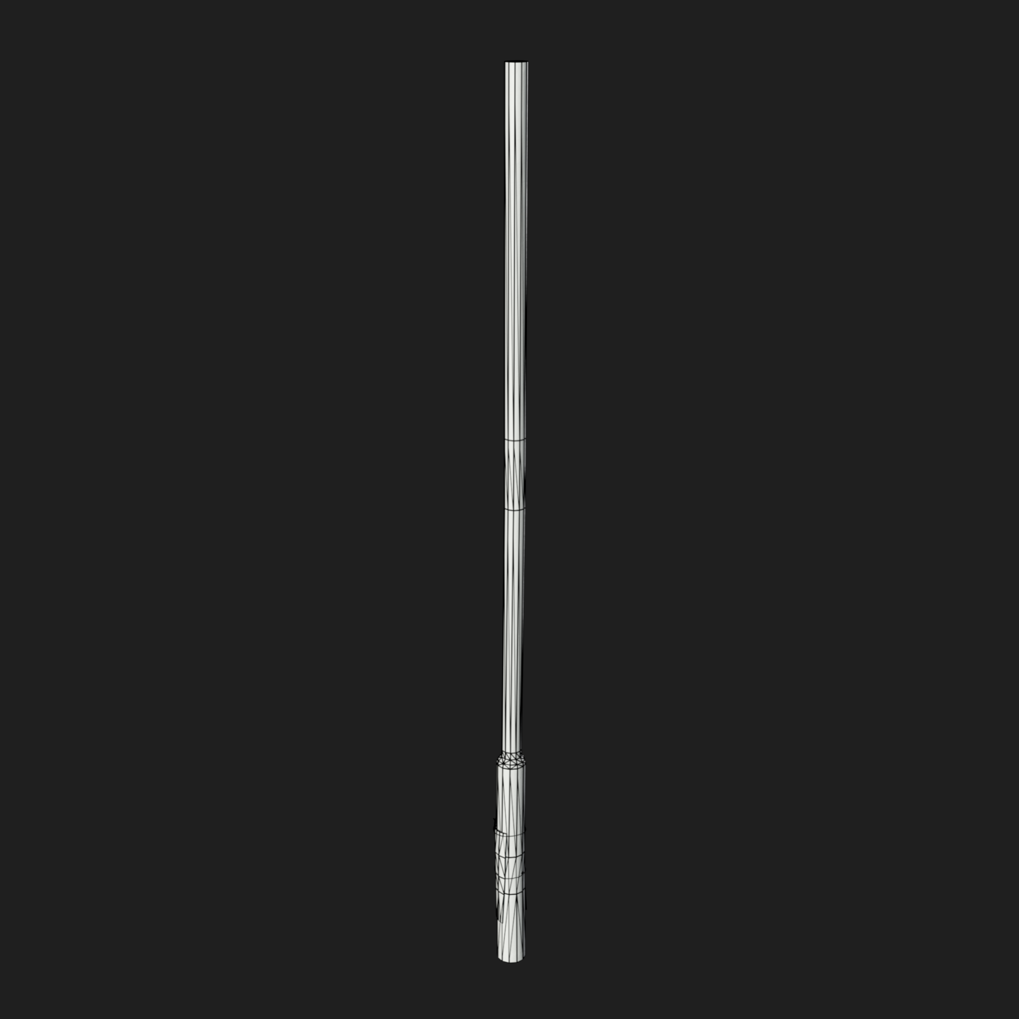 3D Blue Street Light Pole