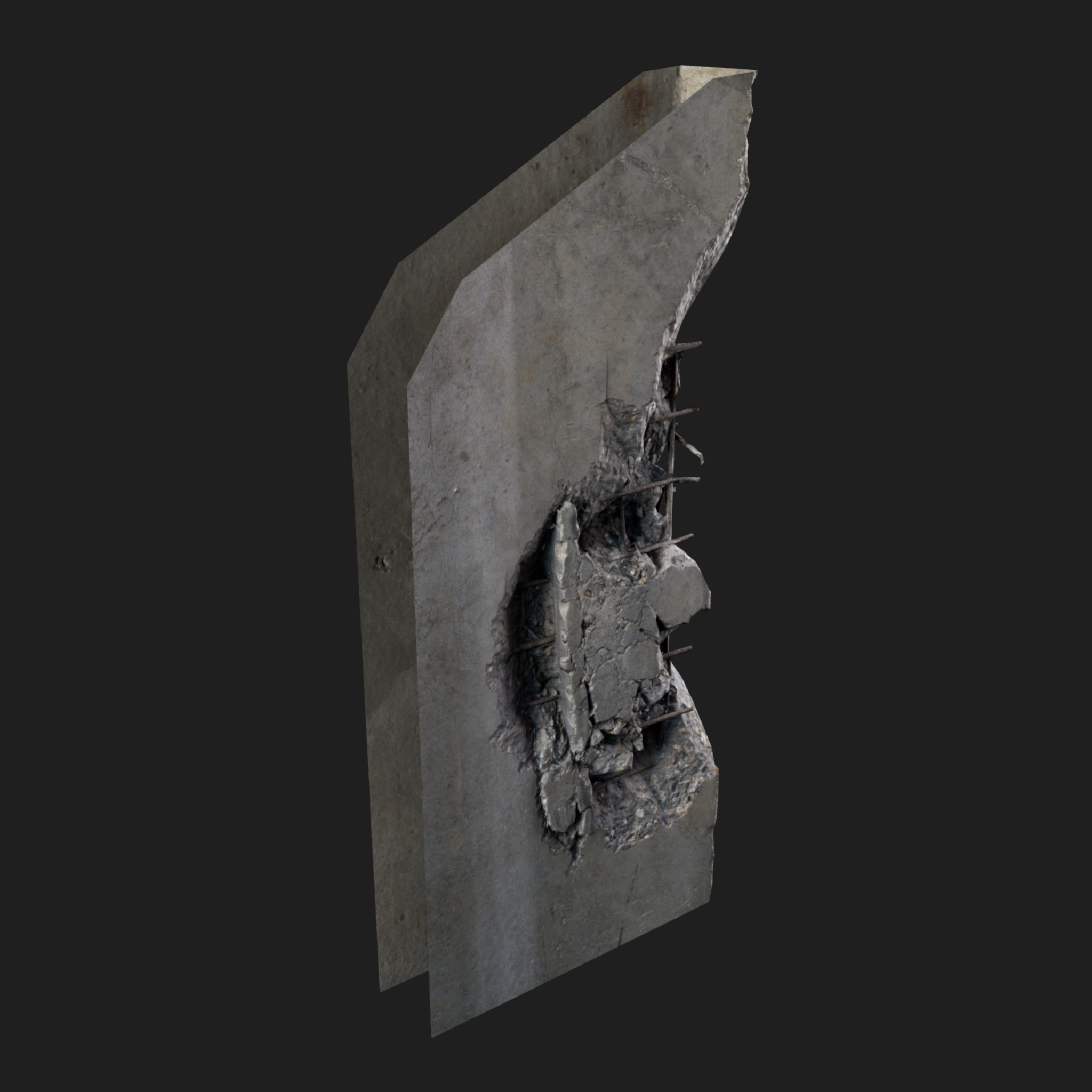 3D Wall Edge Damaged